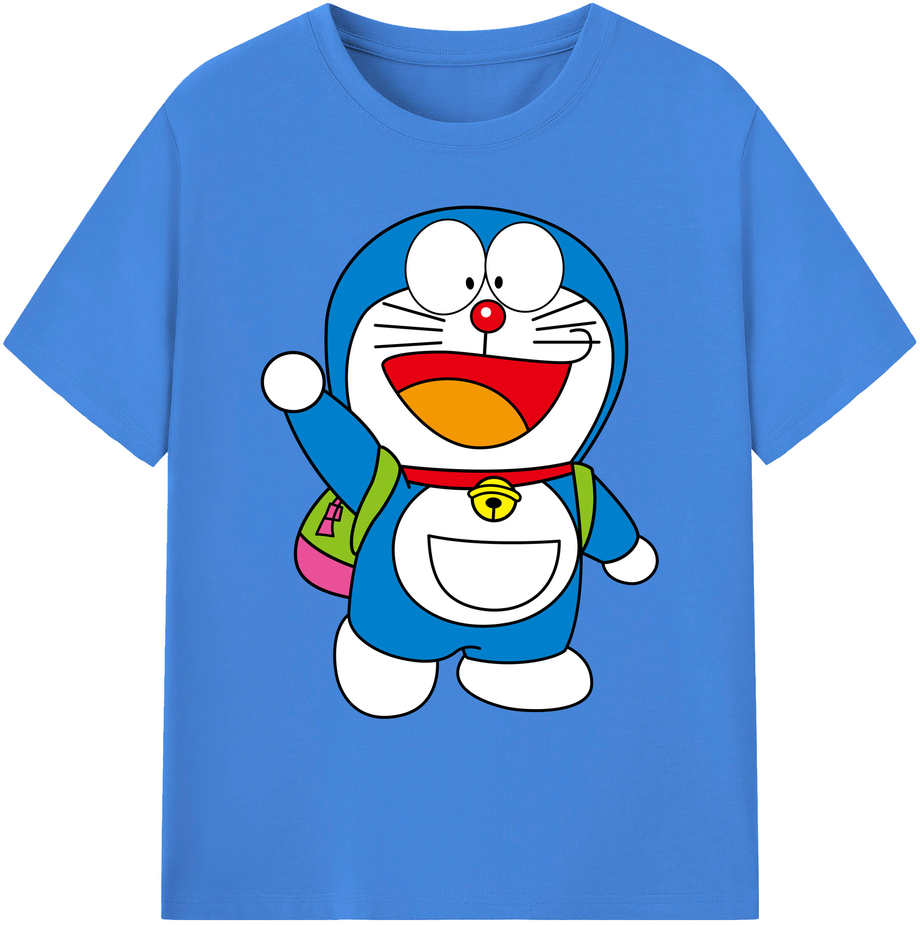 （画像用） ドラえもん Doraemon 綿100％ メンズ半袖Tシャツ｜肌触りやわらか＆通気性