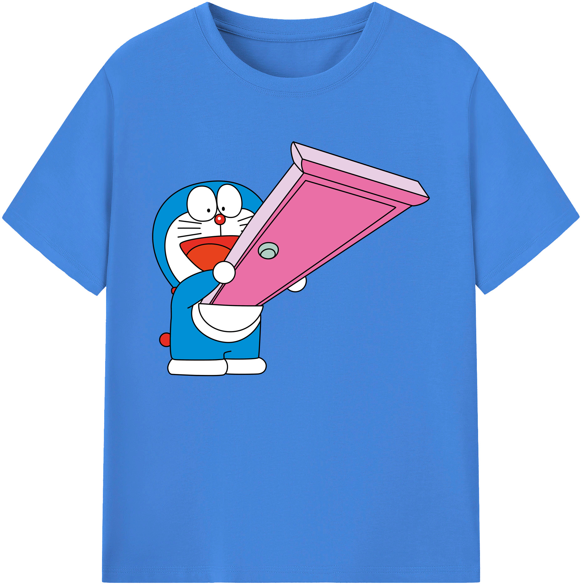 （画像用） ドラえもん Doraemon 綿100％ メンズ半袖Tシャツ｜肌触りやわらか＆通気性