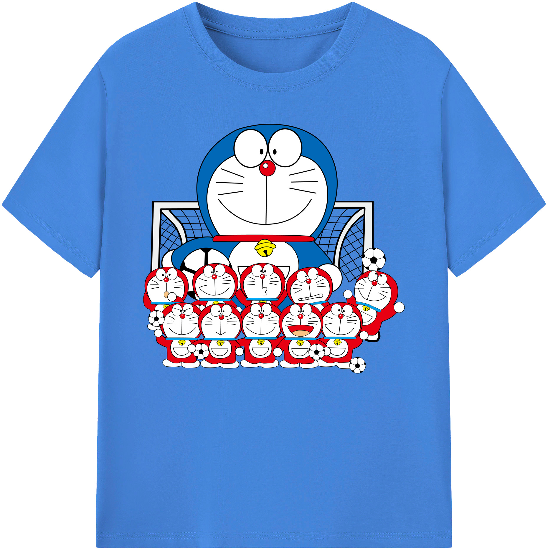 （画像用） ドラえもん Doraemon 綿100％ メンズ半袖Tシャツ｜肌触りやわらか＆通気性