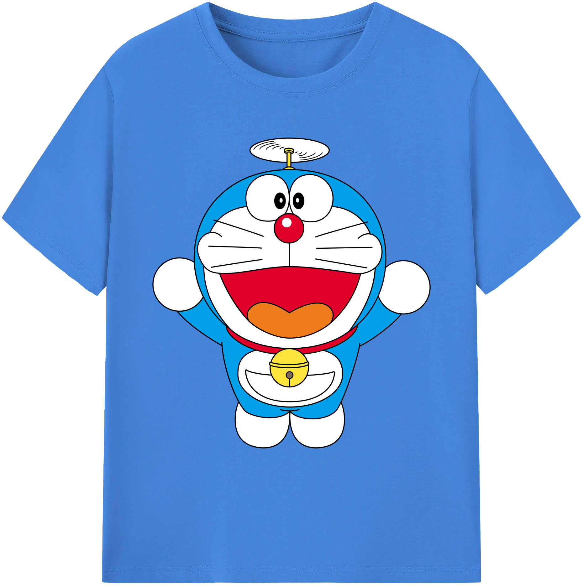 （画像用） ドラえもん Doraemon 綿100％ メンズ半袖Tシャツ｜肌触りやわらか＆通気性