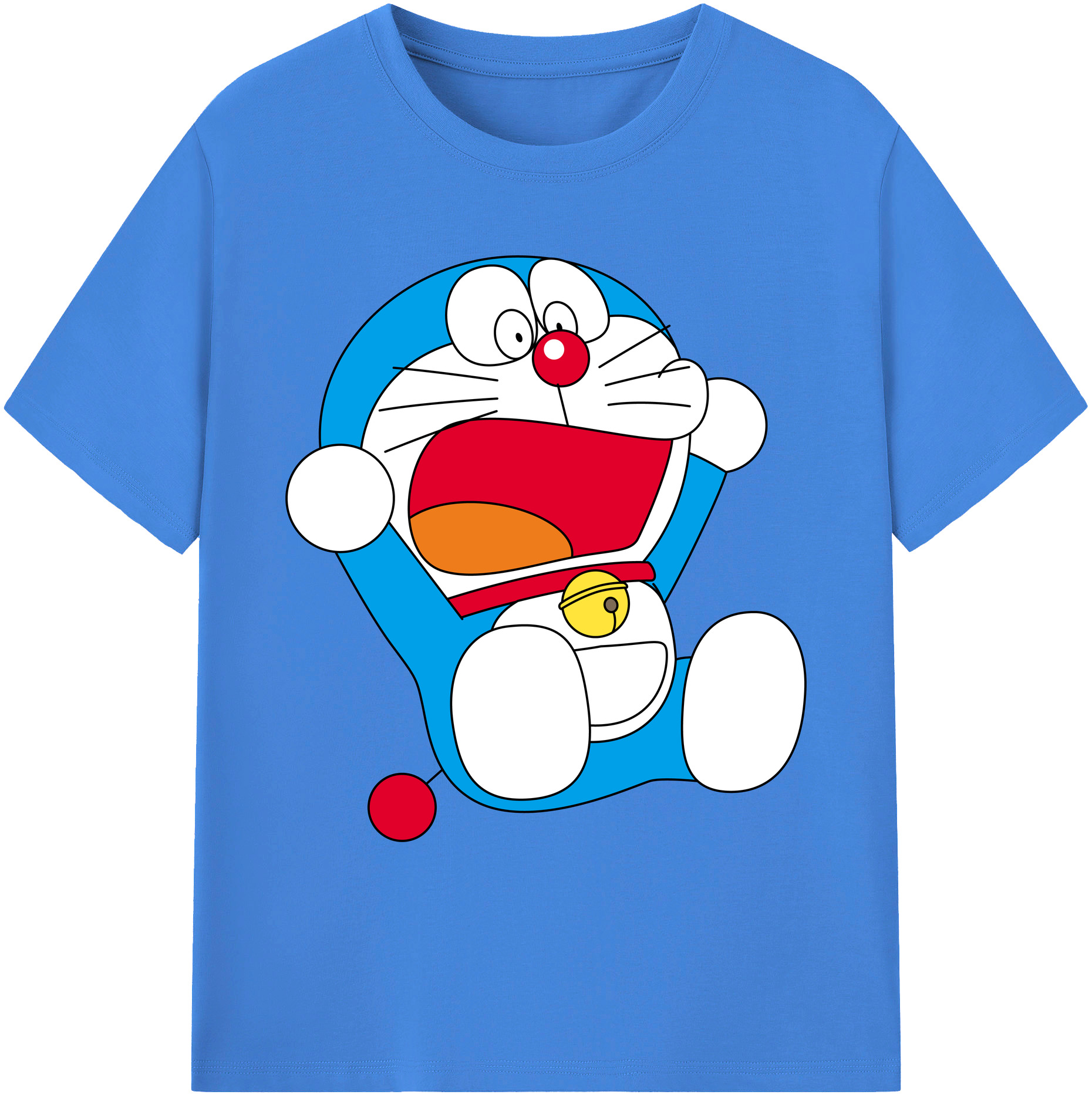 （画像用） ドラえもん Doraemon 綿100％ メンズ半袖Tシャツ｜肌触りやわらか＆通気性