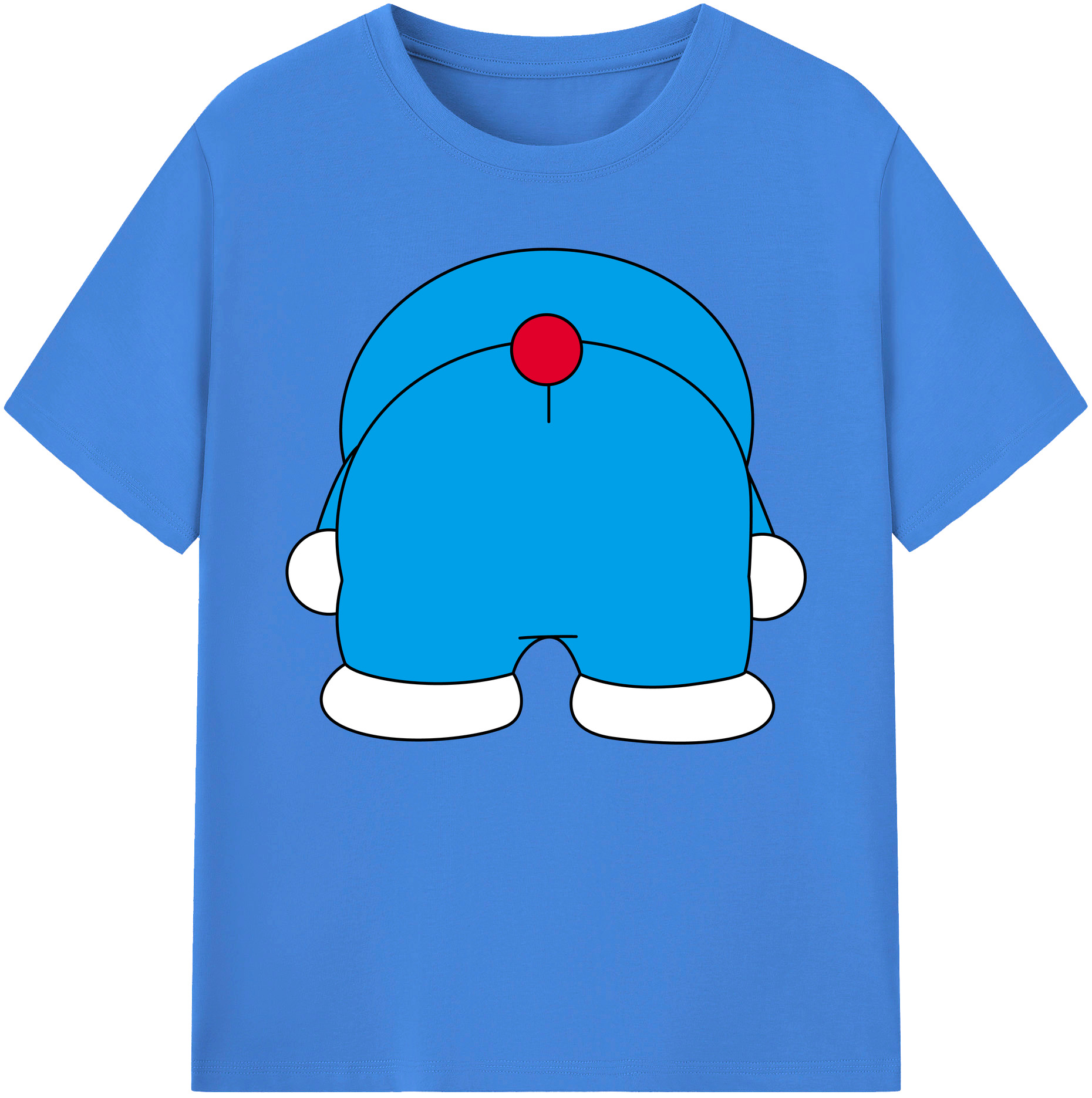 （画像用） ドラえもん Doraemon 綿100％ メンズ半袖Tシャツ｜肌触りやわらか＆通気性