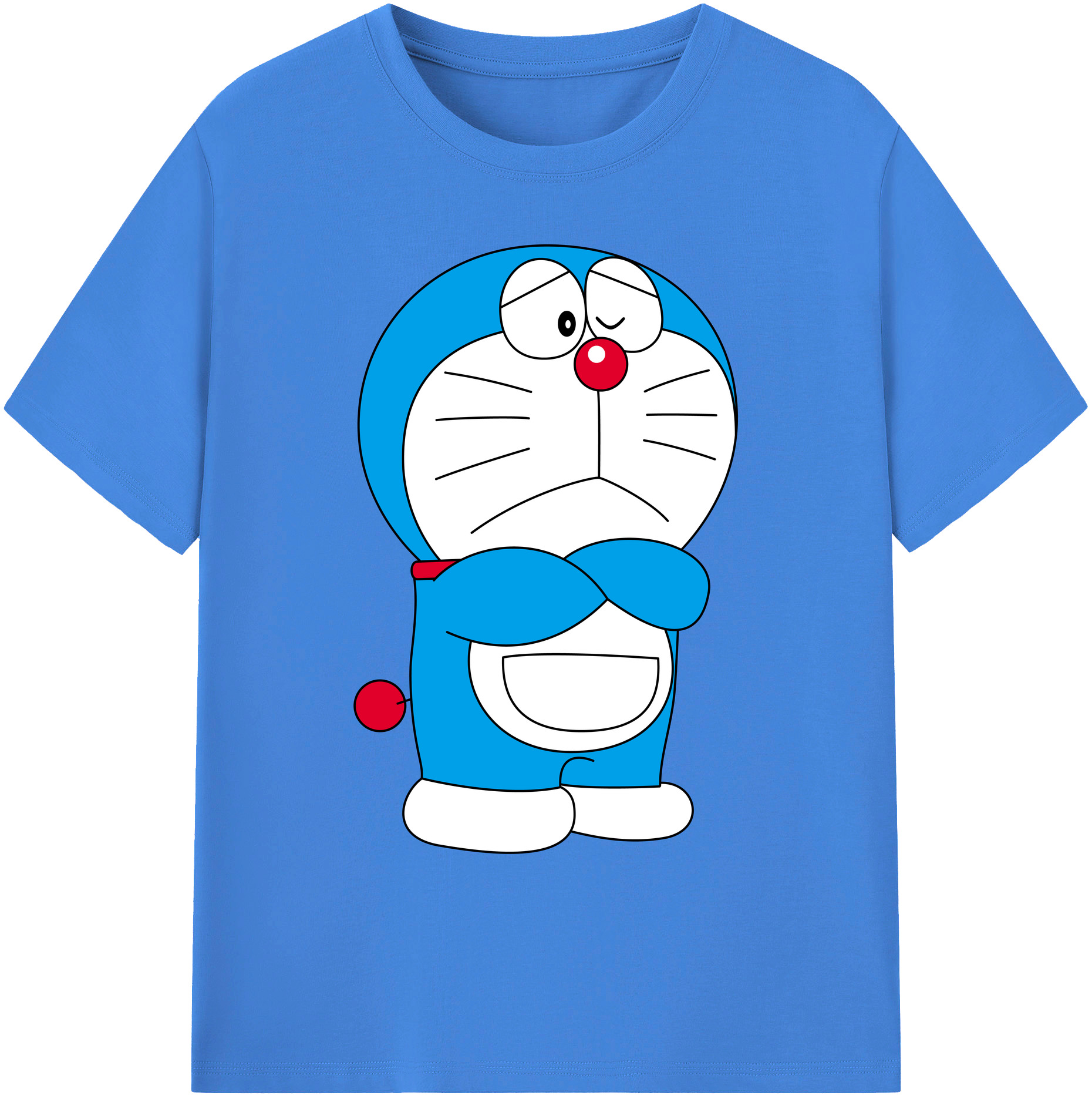 （画像用） ドラえもん Doraemon 綿100％ メンズ半袖Tシャツ｜肌触りやわらか＆通気性