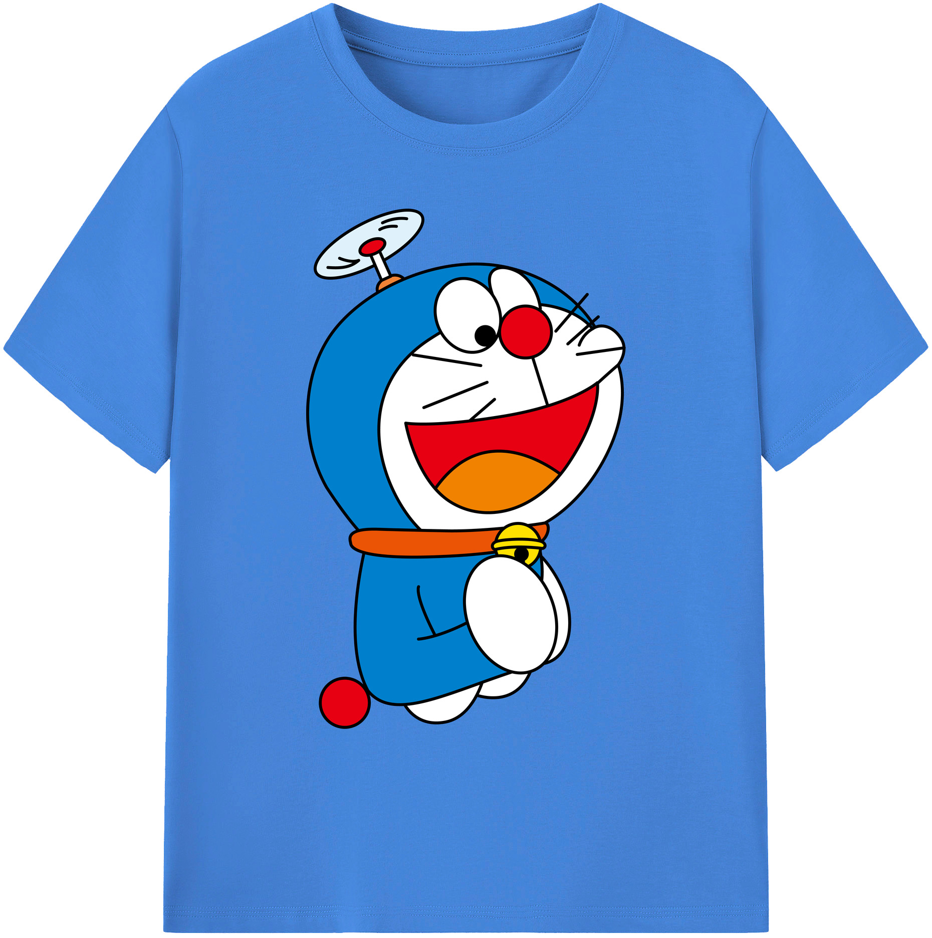 （画像用） ドラえもん Doraemon 綿100％ メンズ半袖Tシャツ｜肌触りやわらか＆通気性