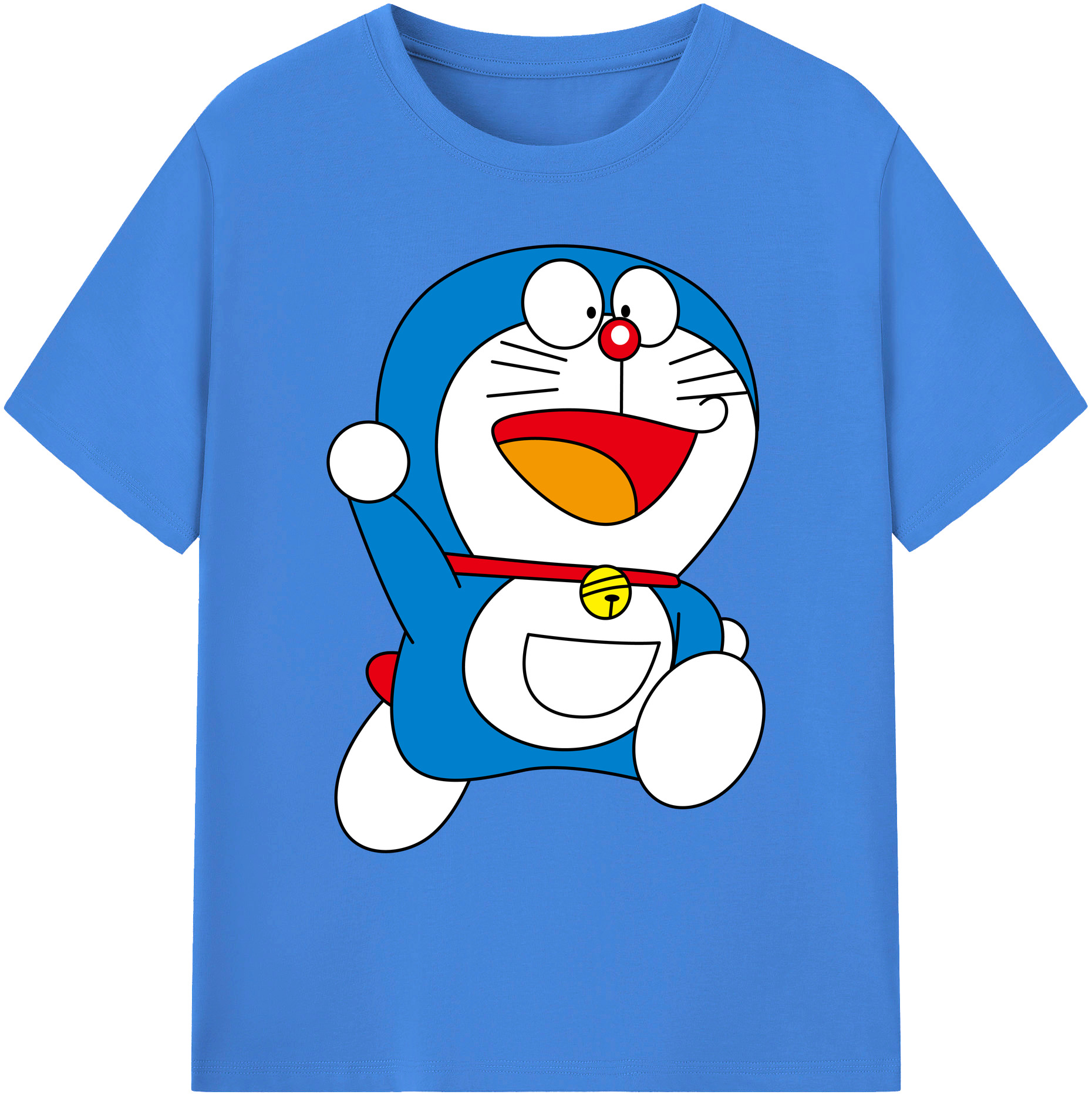 （画像用） ドラえもん Doraemon 綿100％ メンズ半袖Tシャツ｜肌触りやわらか＆通気性