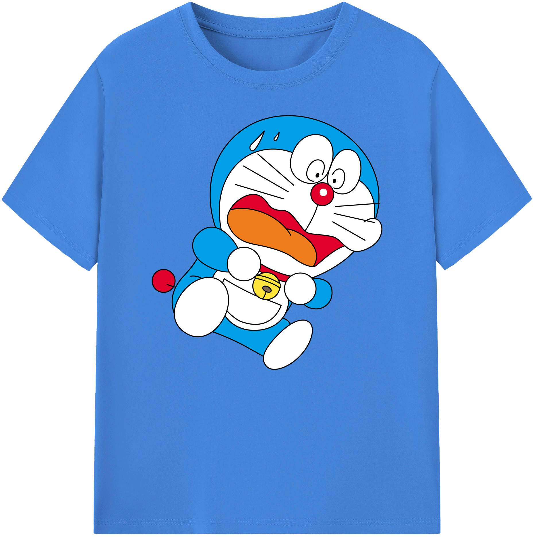 （画像用） ドラえもん Doraemon 綿100％ メンズ半袖Tシャツ｜肌触りやわらか＆通気性