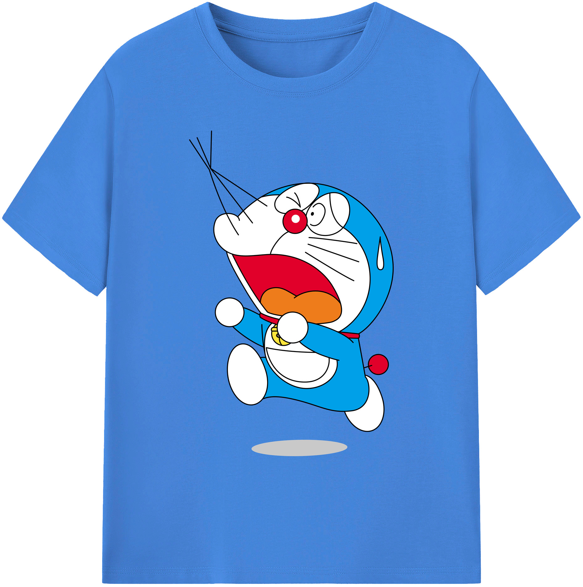 （画像用） ドラえもん Doraemon 綿100％ メンズ半袖Tシャツ｜肌触りやわらか＆通気性