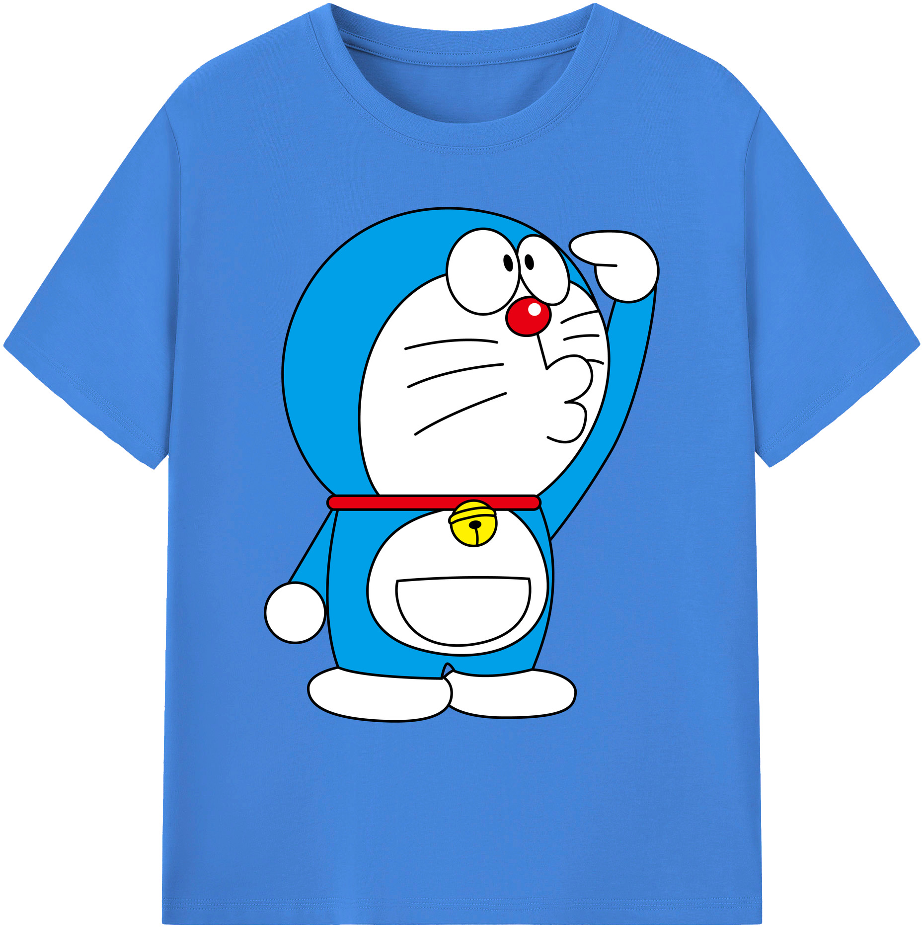 （画像用） ドラえもん Doraemon 綿100％ メンズ半袖Tシャツ｜肌触りやわらか＆通気性