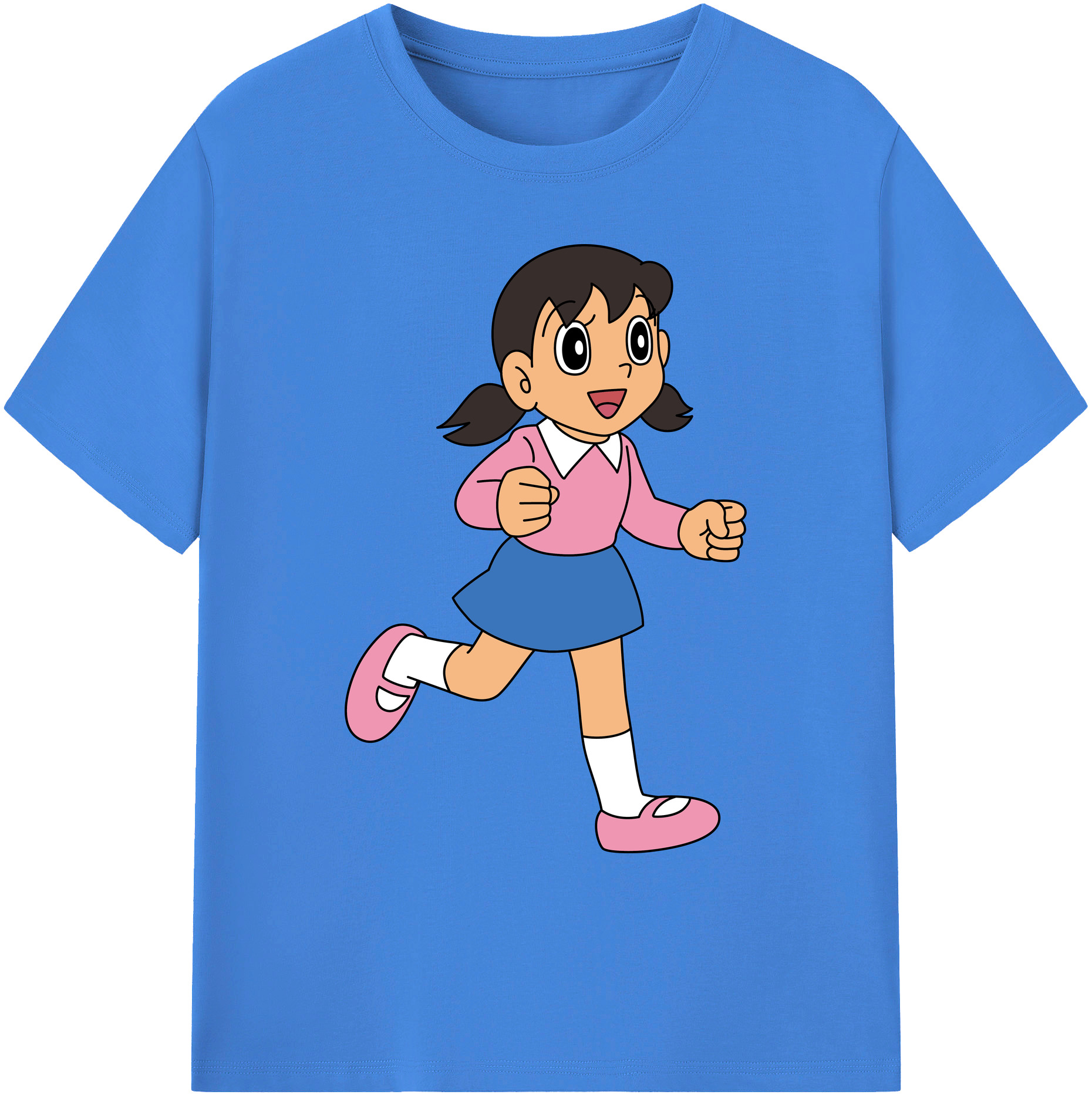 （画像用） ドラえもん みなもと しずか Doraemon Shizuka Minamoto 綿100％ メンズ半袖Tシャツ｜肌触りやわらか＆通気性