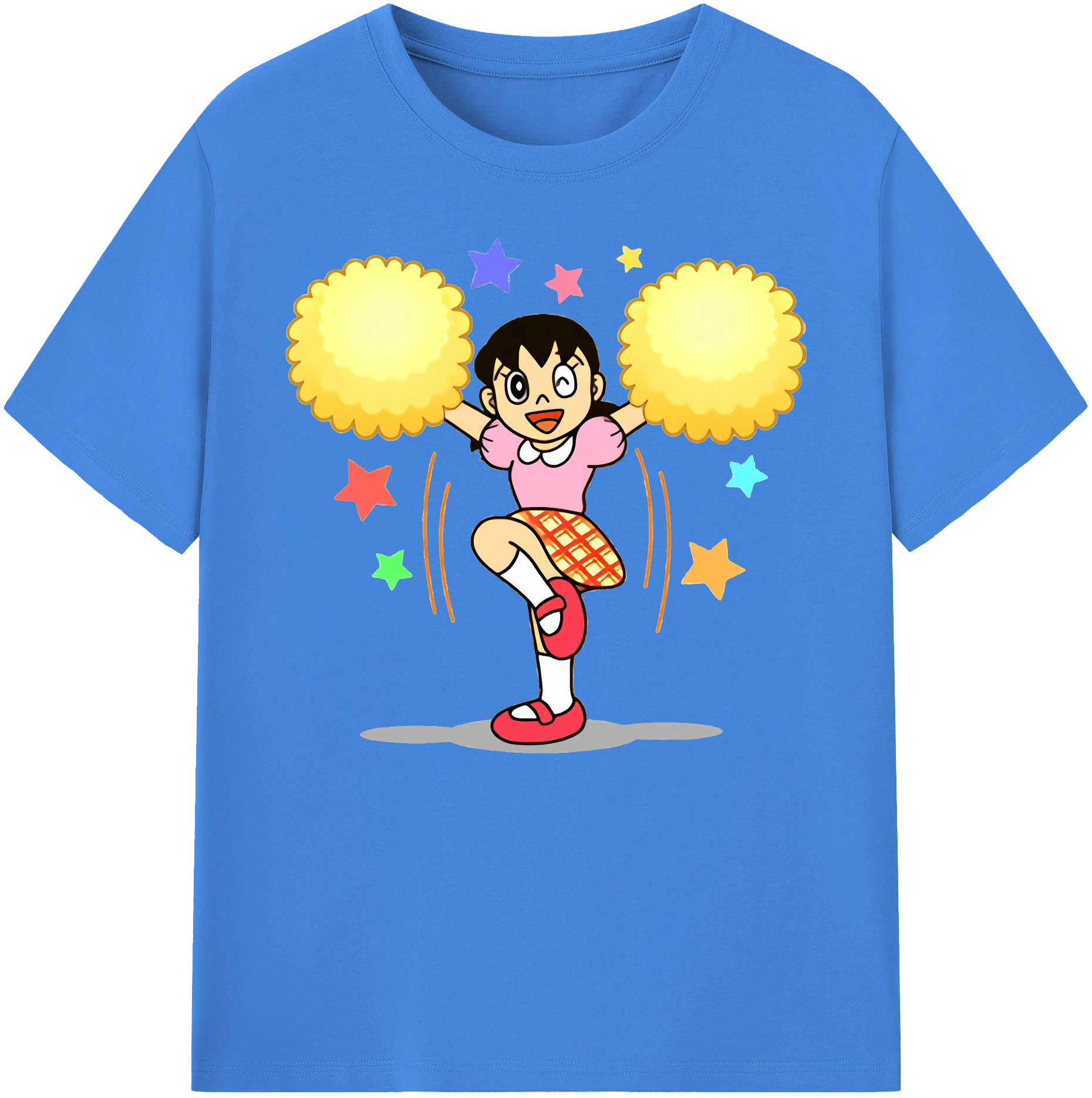 （画像用） ドラえもん みなもと しずか Doraemon Shizuka Minamoto 綿100％ メンズ半袖Tシャツ｜肌触りやわらか＆通気性