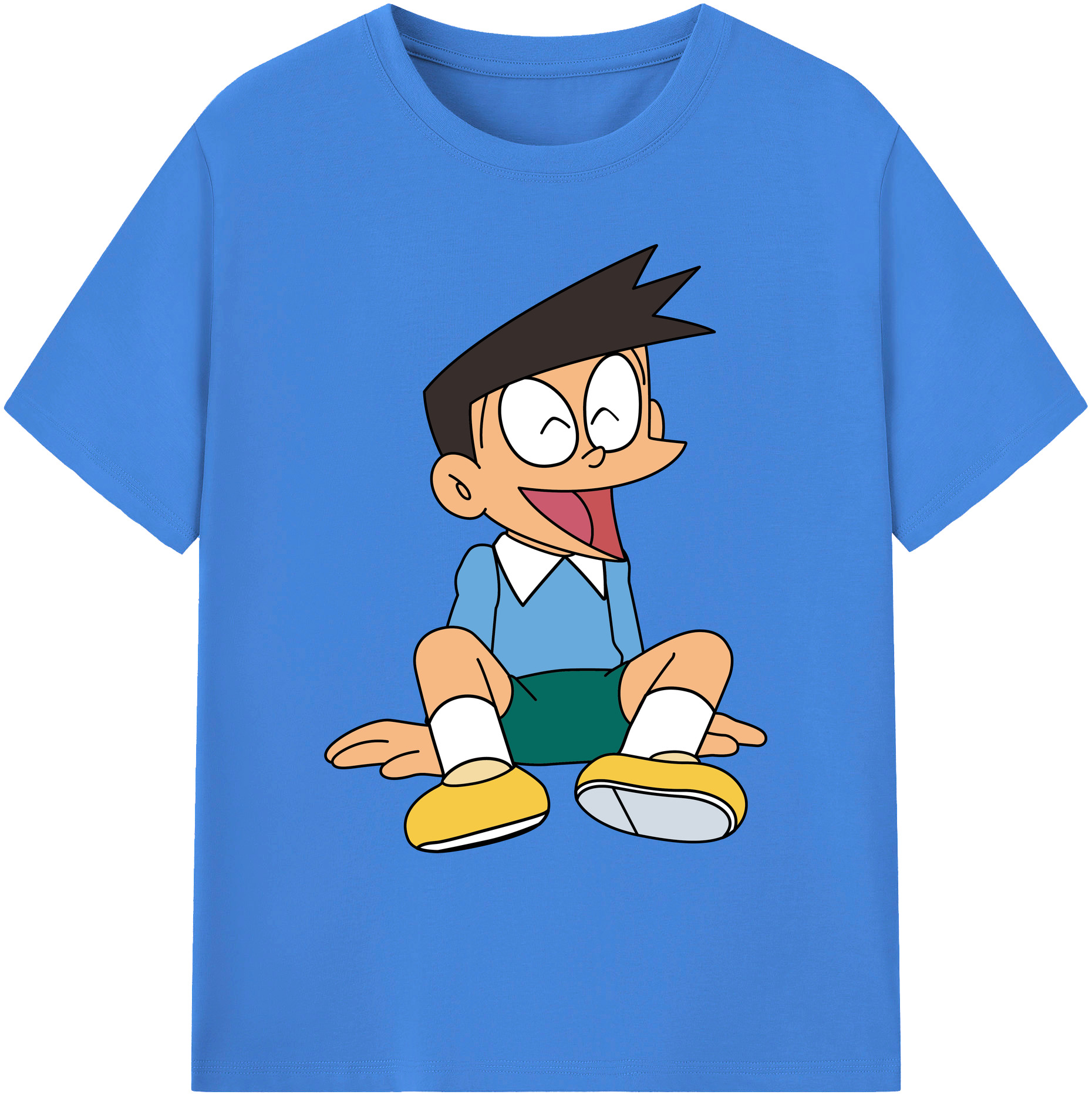 （画像用） ドラえもん 骨川 スネ夫 Doraemon Honekawa Suneo 綿100％ メンズ半袖Tシャツ｜肌触りやわらか＆通気性