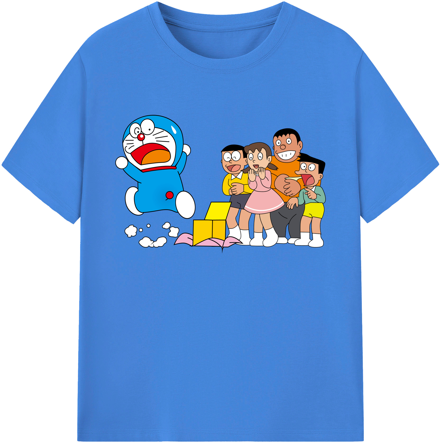 （画像用） ドラえもん 骨川 スネ夫 Doraemon Honekawa Suneo 綿100％ メンズ半袖Tシャツ｜肌触りやわらか＆通気性
