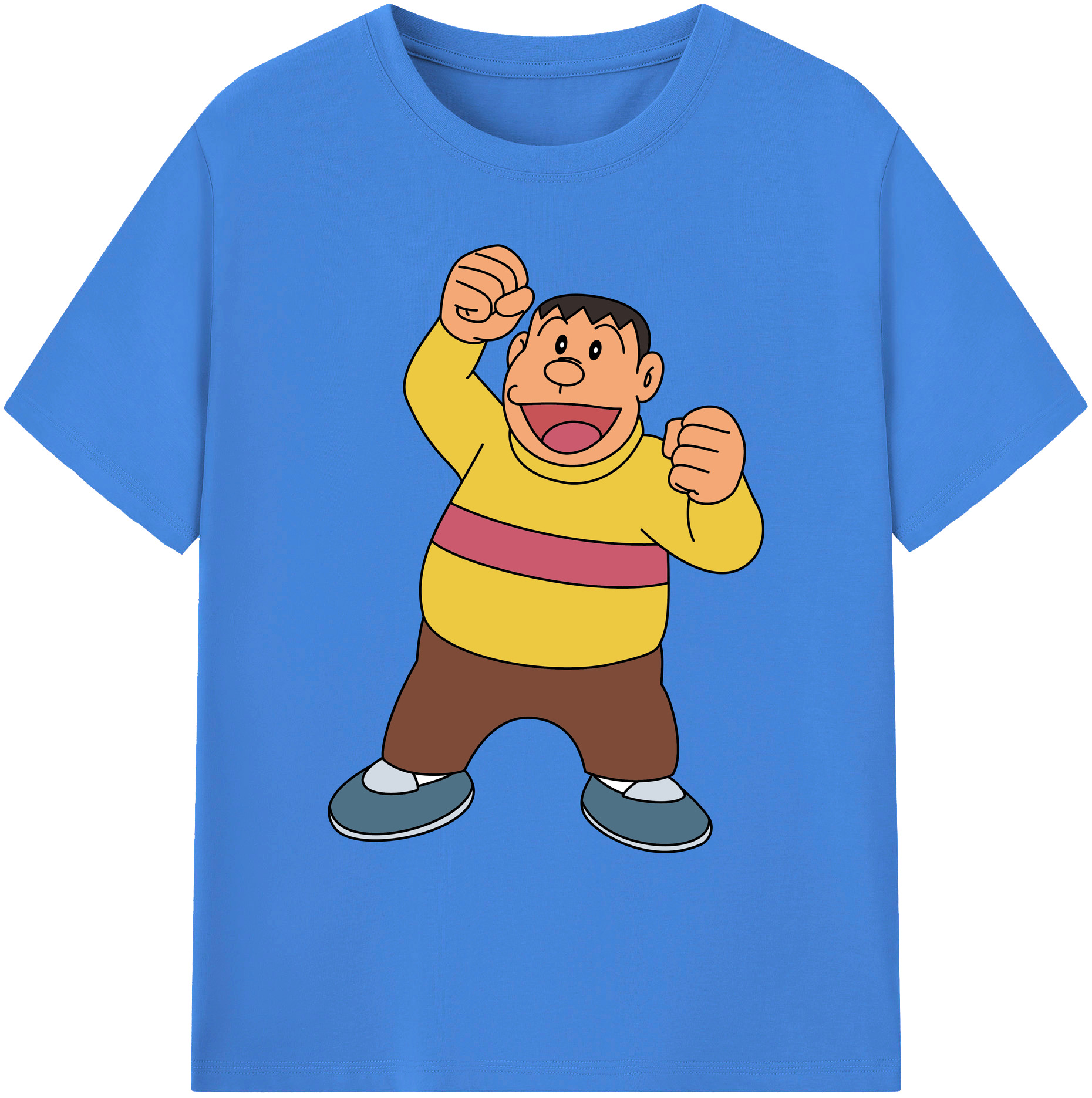 （画像用） ドラえもん 剛田武 Doraemon Gouta Takeshi 綿100％ メンズ半袖Tシャツ｜肌触りやわらか＆通気性