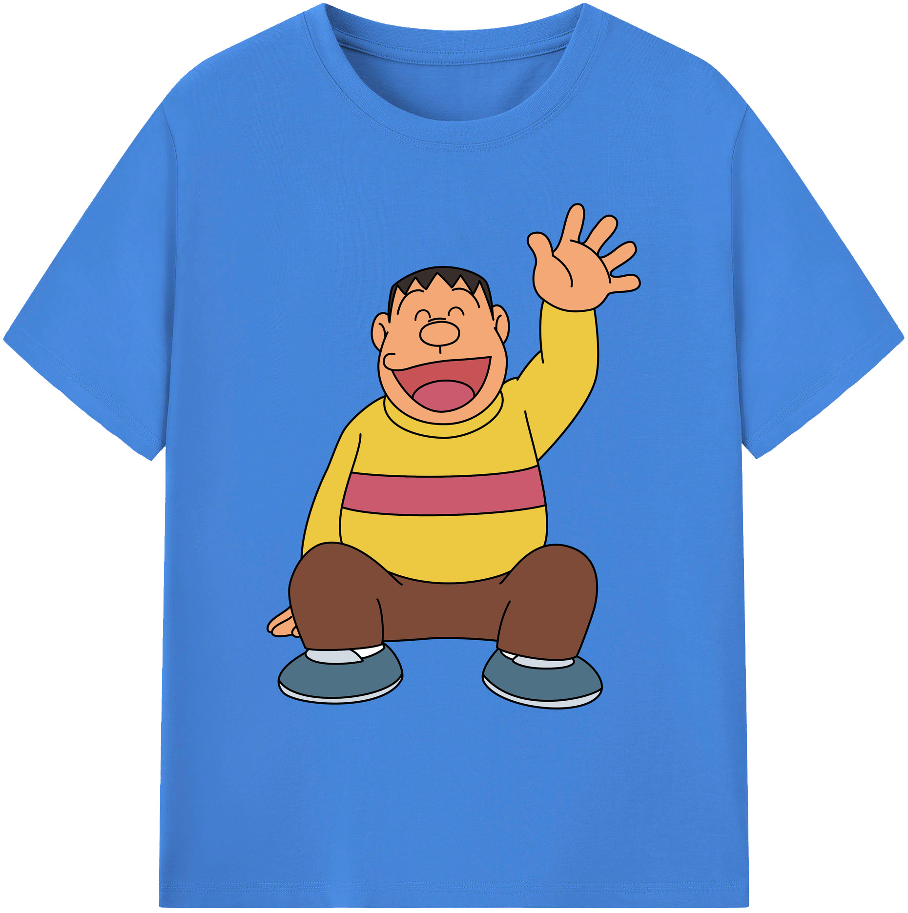 （画像用） ドラえもん 剛田武 Doraemon Gouta Takeshi 綿100％ メンズ半袖Tシャツ｜肌触りやわらか＆通気性