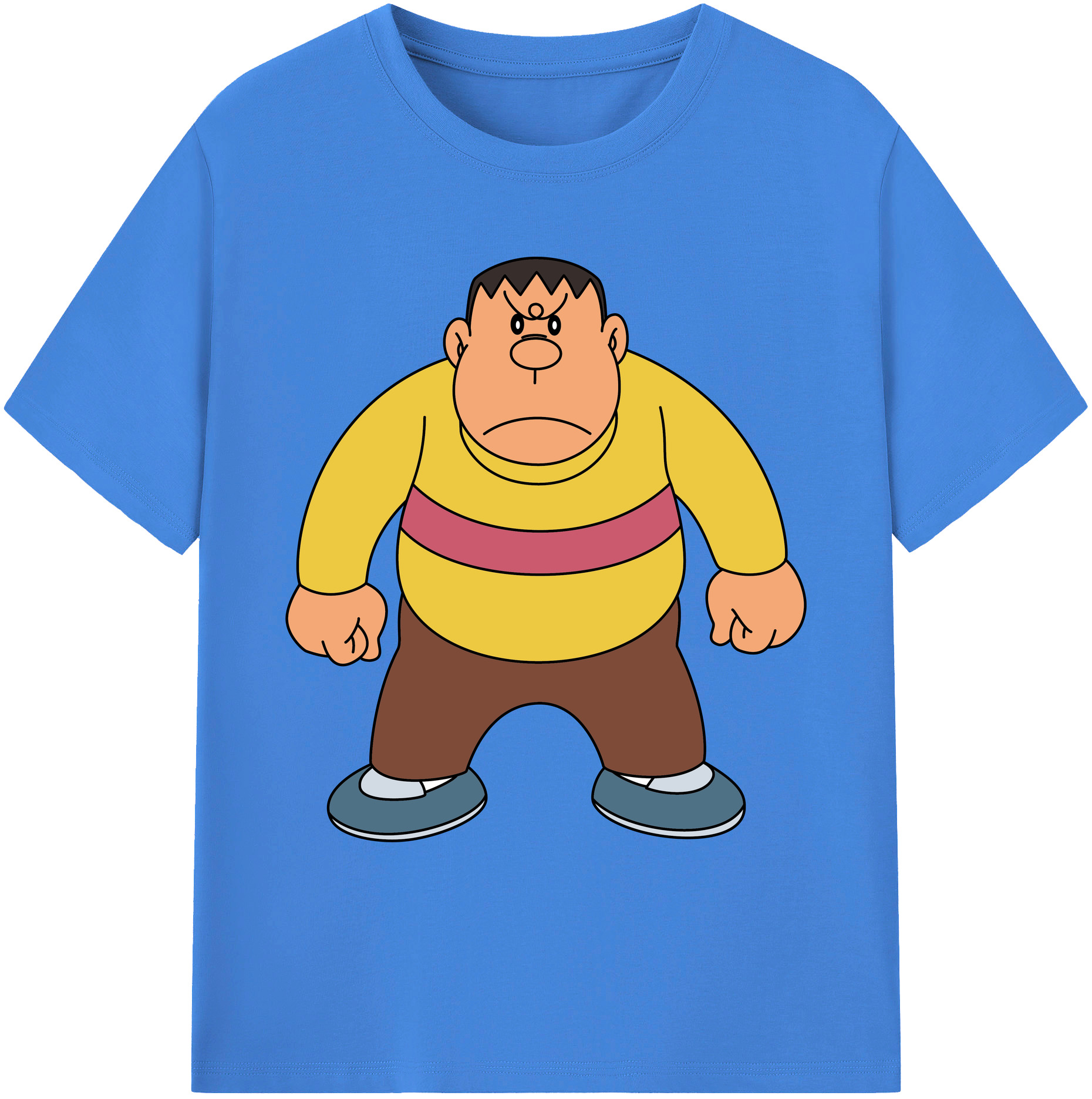 （画像用） ドラえもん 剛田武 Doraemon Gouta Takeshi 綿100％ メンズ半袖Tシャツ｜肌触りやわらか＆通気性