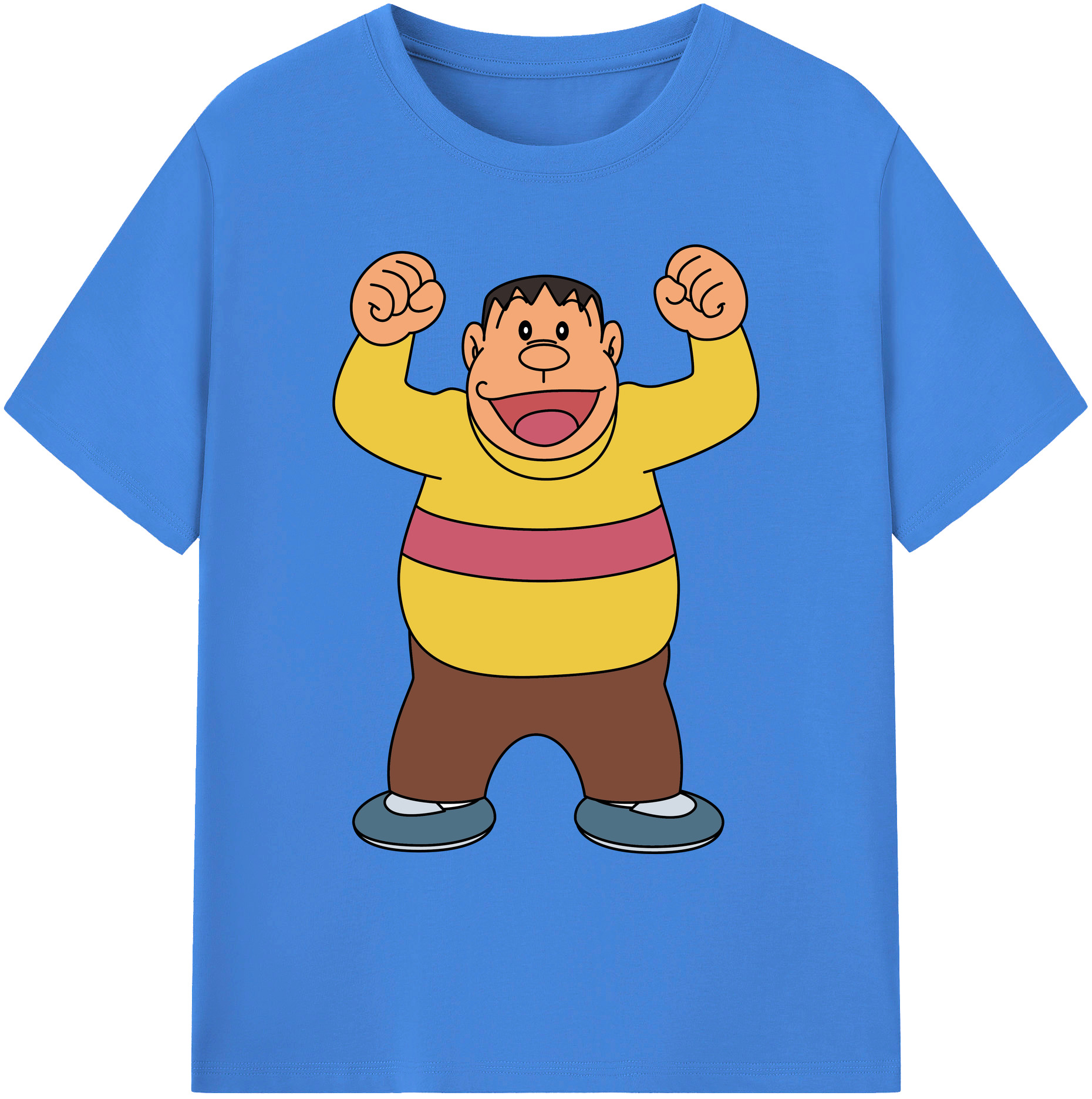（画像用） ドラえもん 剛田武 Doraemon Gouta Takeshi 綿100％ メンズ半袖Tシャツ｜肌触りやわらか＆通気性