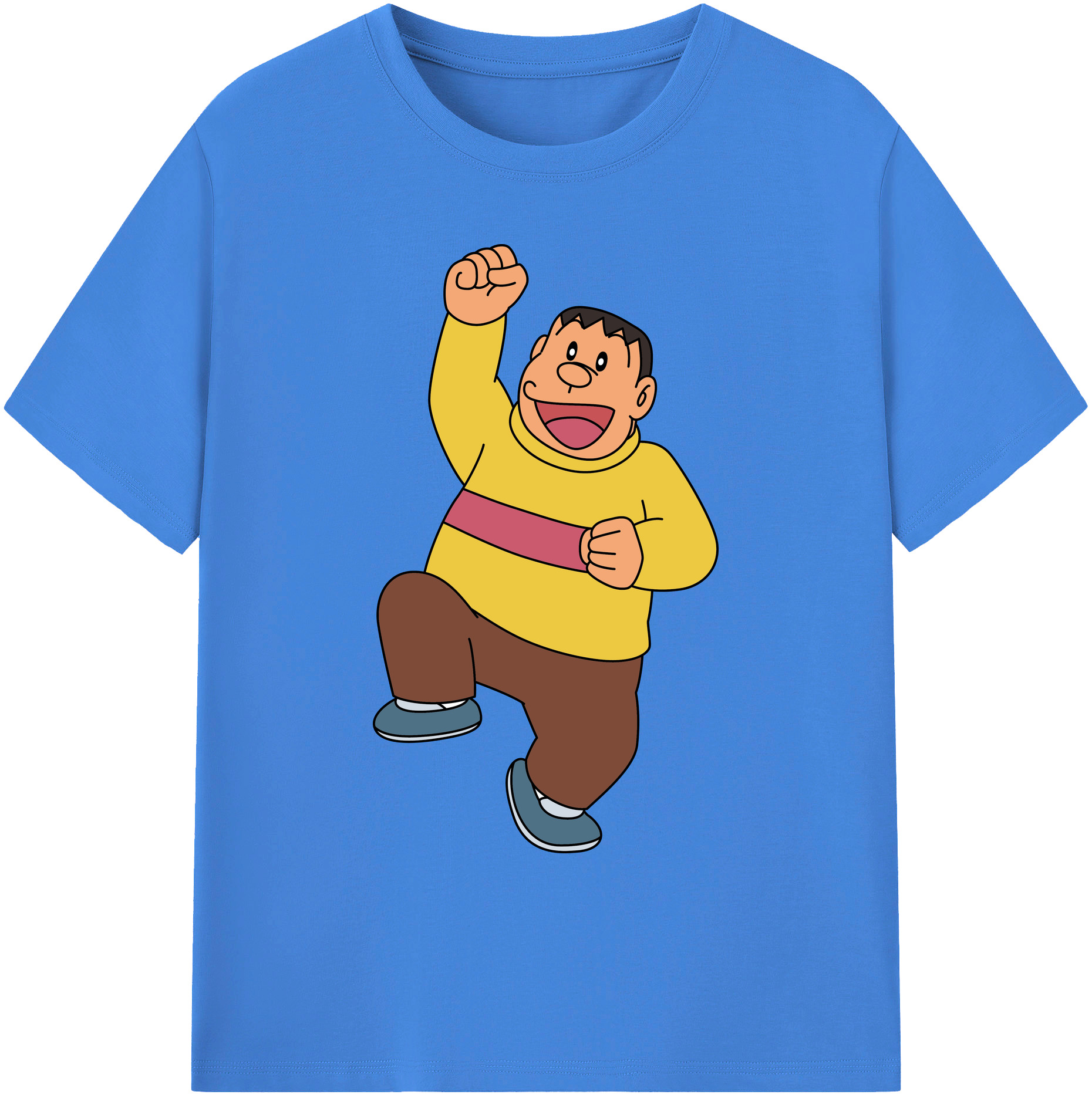 （画像用） ドラえもん 剛田武 Doraemon Gouta Takeshi 綿100％ メンズ半袖Tシャツ｜肌触りやわらか＆通気性