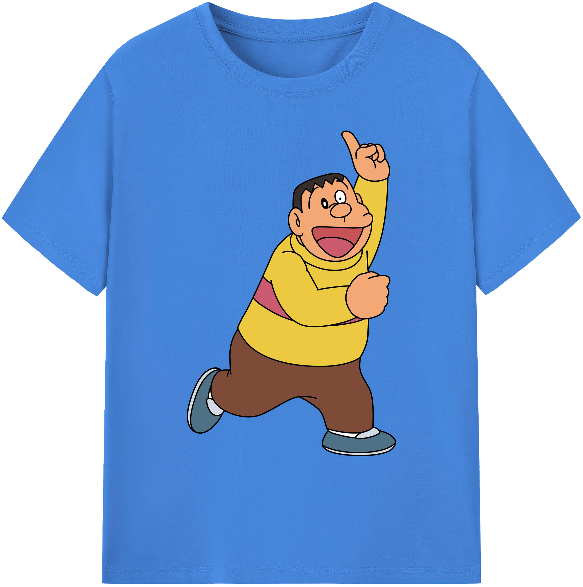 （画像用） ドラえもん 剛田武 Doraemon Gouta Takeshi 綿100％ メンズ半袖Tシャツ｜肌触りやわらか＆通気性