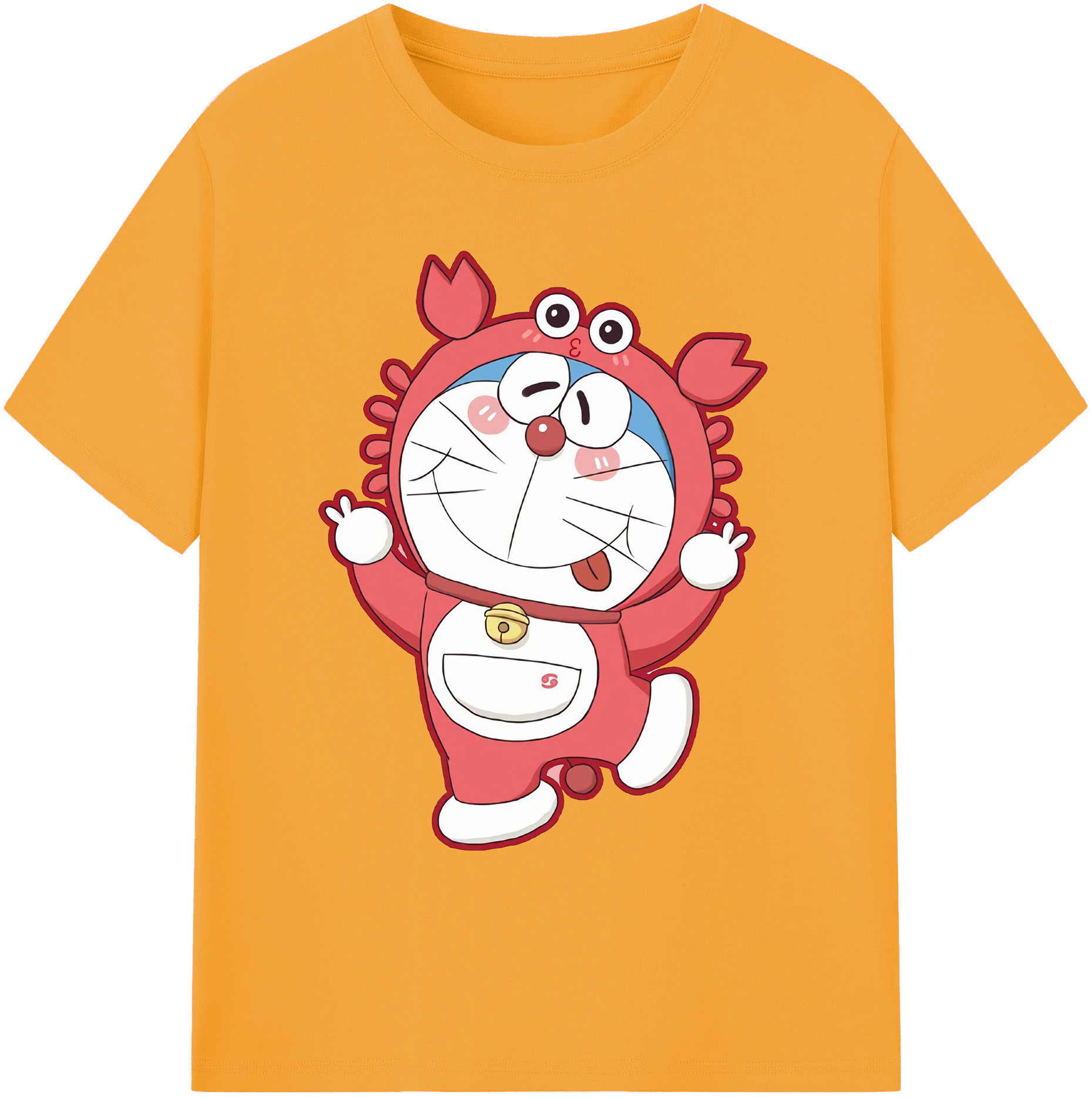 （画像用） ドラえもん Doraemon 綿100％ メンズ半袖Tシャツ｜肌触りやわらか＆通気性