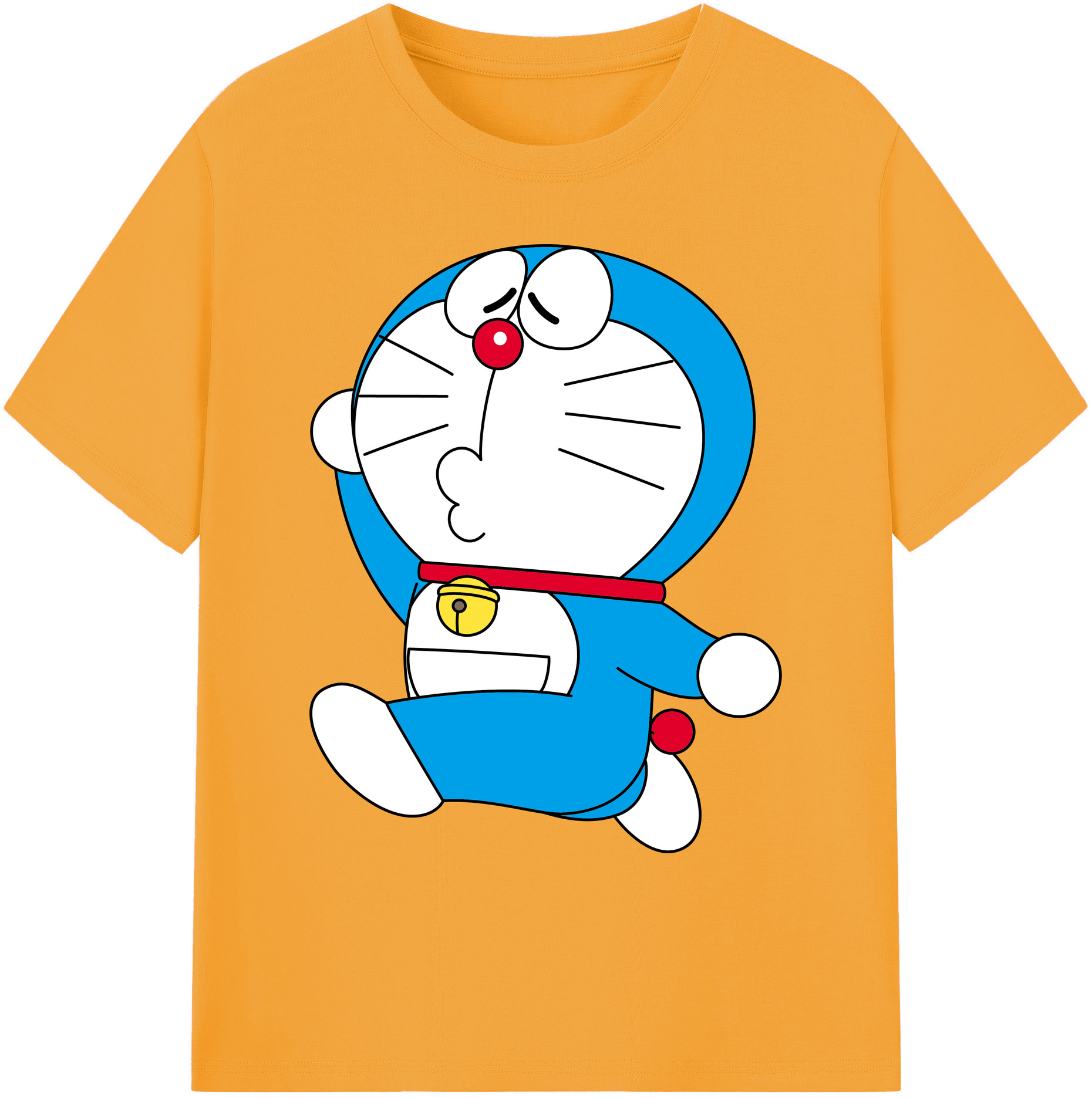 （画像用） ドラえもん Doraemon 綿100％ メンズ半袖Tシャツ｜肌触りやわらか＆通気性