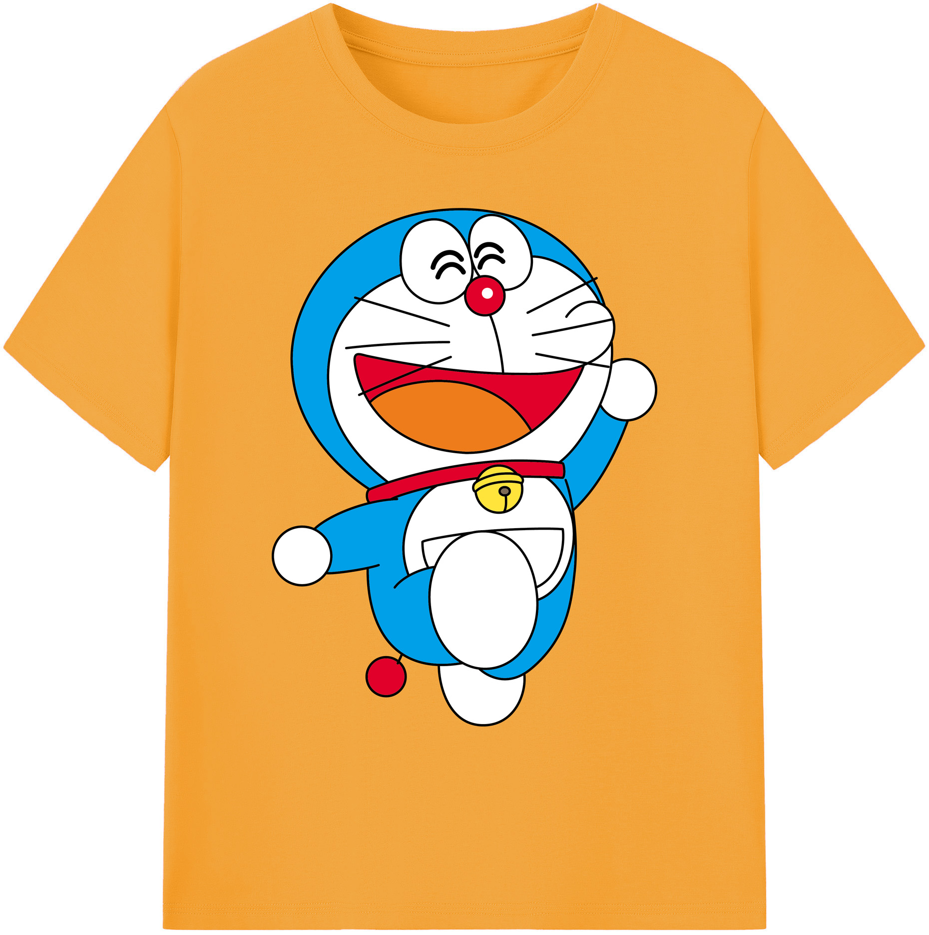 （画像用） ドラえもん Doraemon 綿100％ メンズ半袖Tシャツ｜肌触りやわらか＆通気性