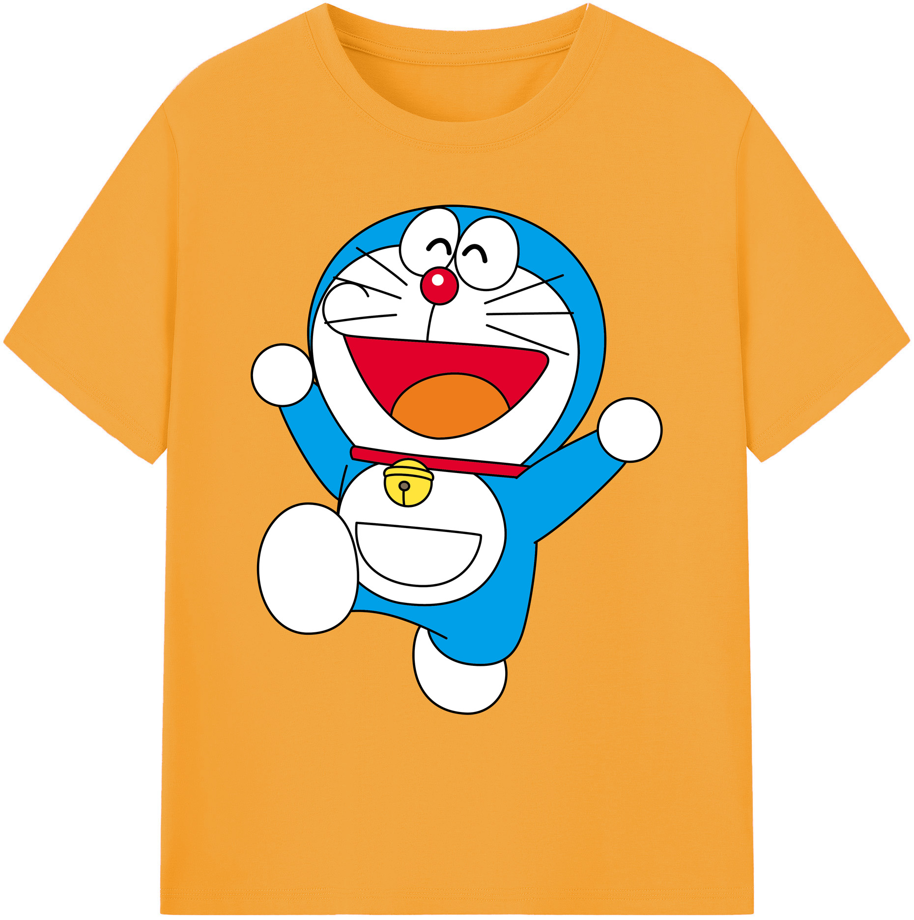 （画像用） ドラえもん Doraemon 綿100％ メンズ半袖Tシャツ｜肌触りやわらか＆通気性