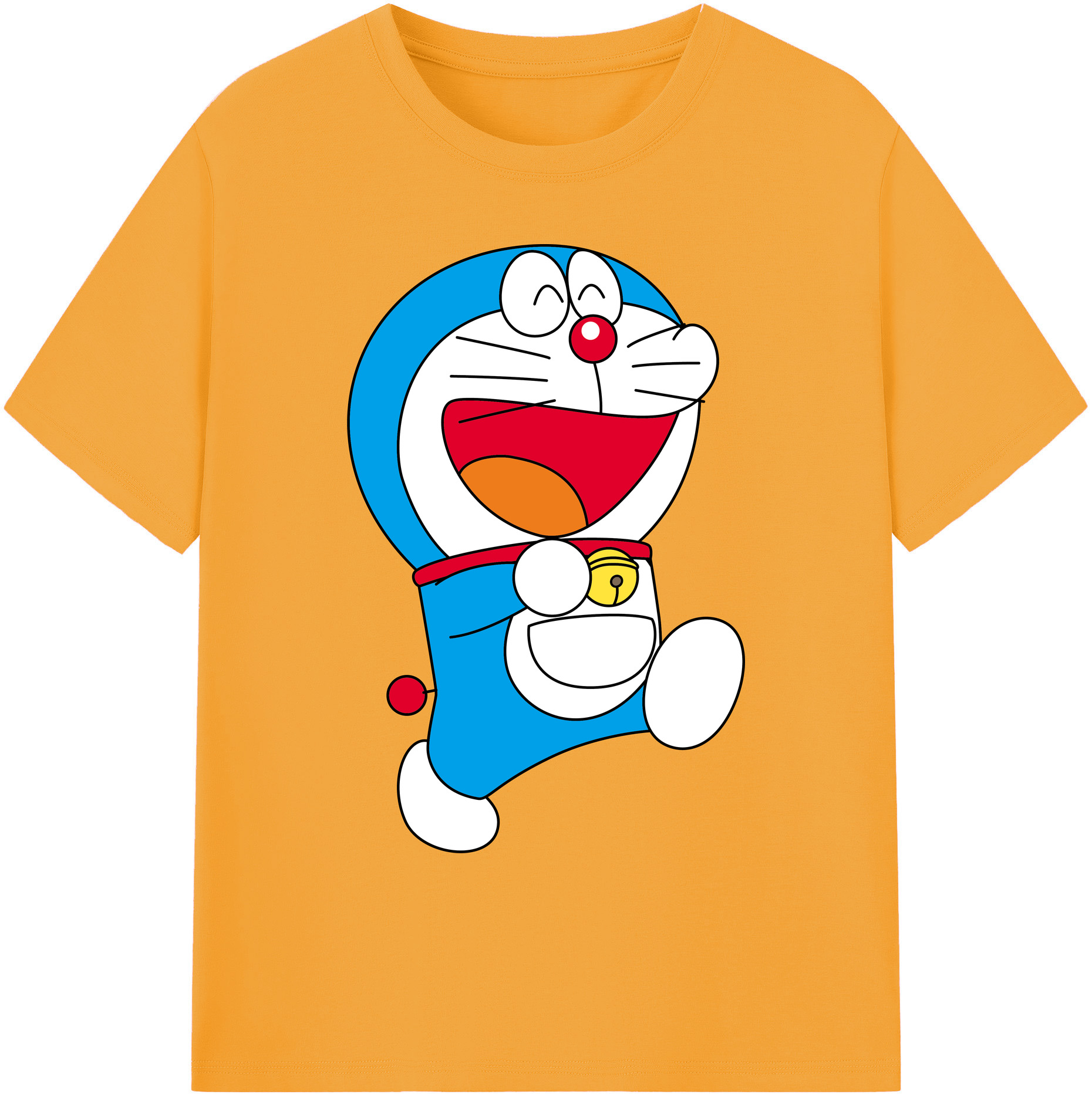 （画像用） ドラえもん Doraemon 綿100％ メンズ半袖Tシャツ｜肌触りやわらか＆通気性
