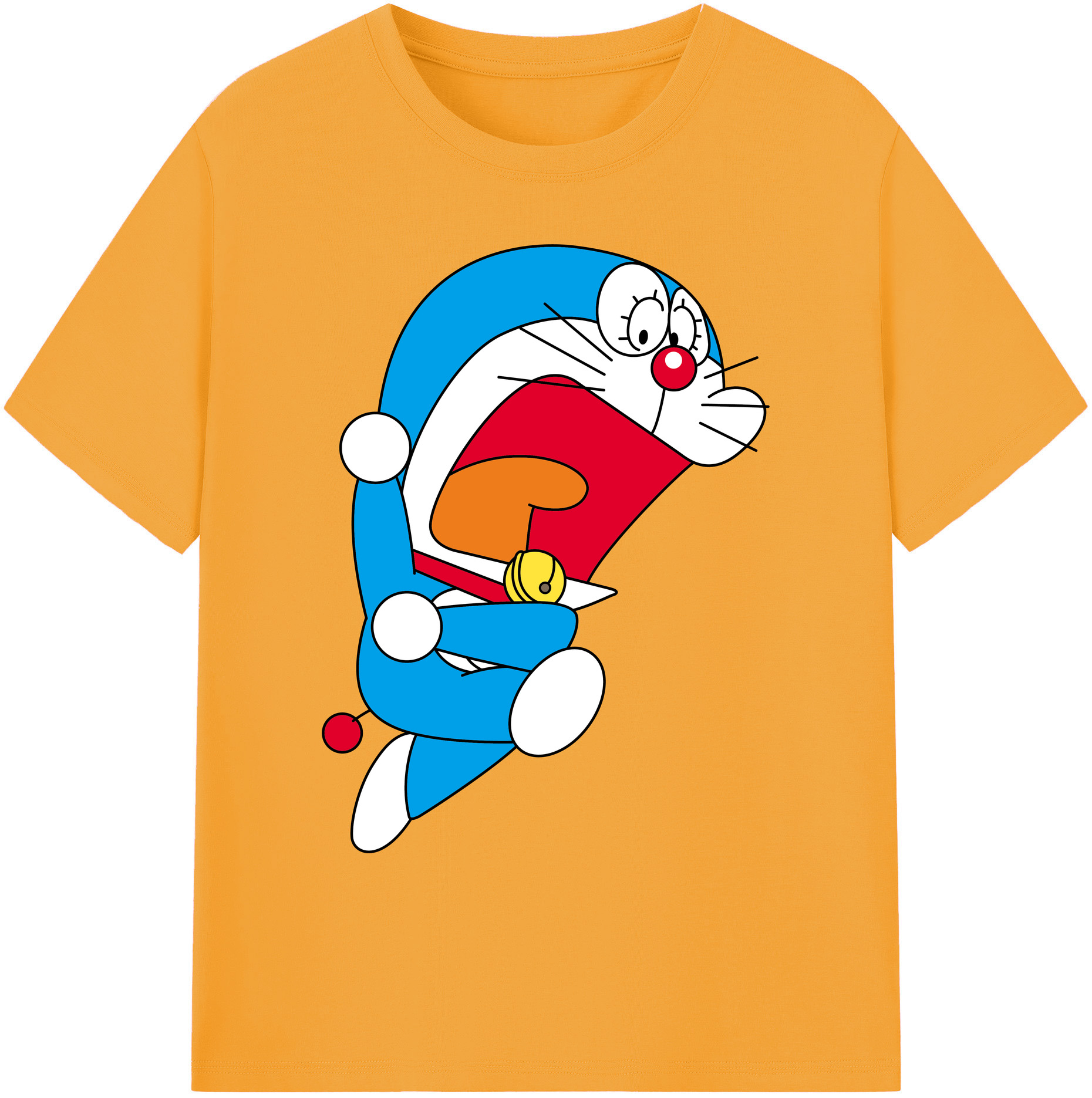 （画像用） ドラえもん Doraemon 綿100％ メンズ半袖Tシャツ｜肌触りやわらか＆通気性