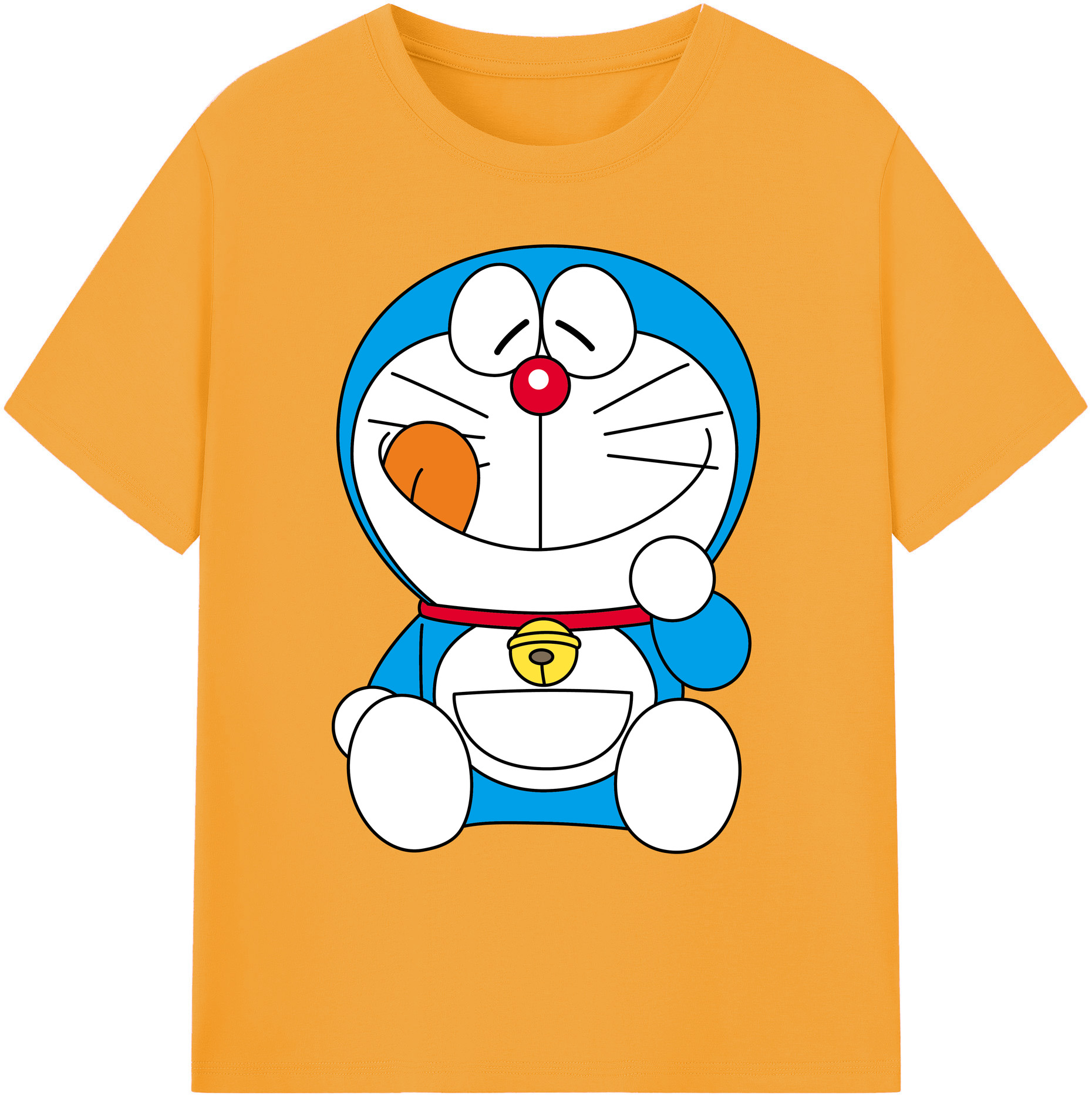 （画像用） ドラえもん Doraemon 綿100％ メンズ半袖Tシャツ｜肌触りやわらか＆通気性