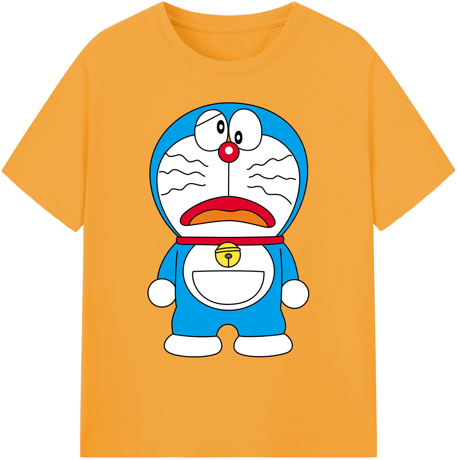 （画像用） ドラえもん Doraemon 綿100％ メンズ半袖Tシャツ｜肌触りやわらか＆通気性