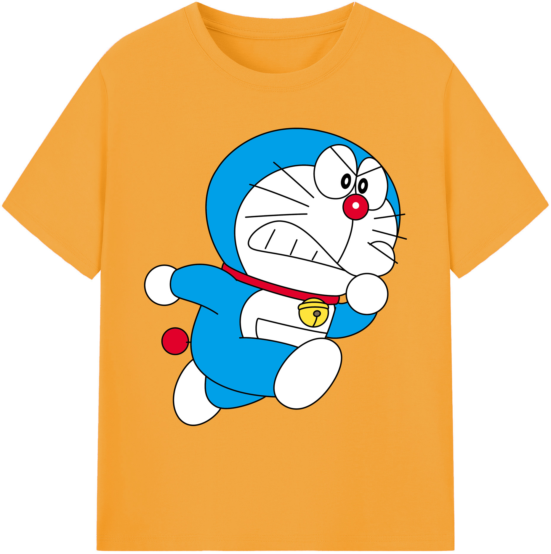 （画像用） ドラえもん Doraemon 綿100％ メンズ半袖Tシャツ｜肌触りやわらか＆通気性