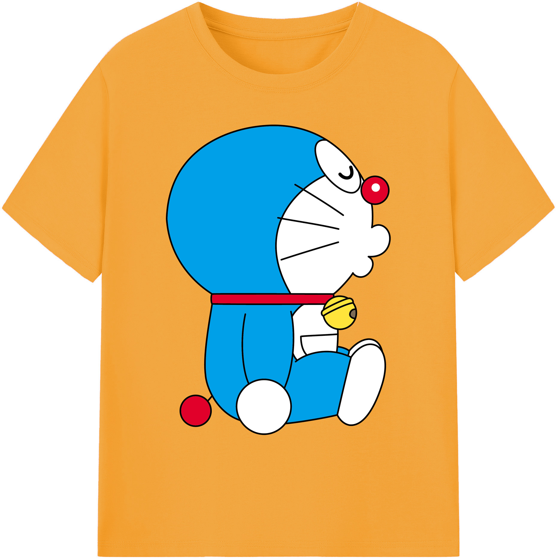 （画像用） ドラえもん Doraemon 綿100％ メンズ半袖Tシャツ｜肌触りやわらか＆通気性