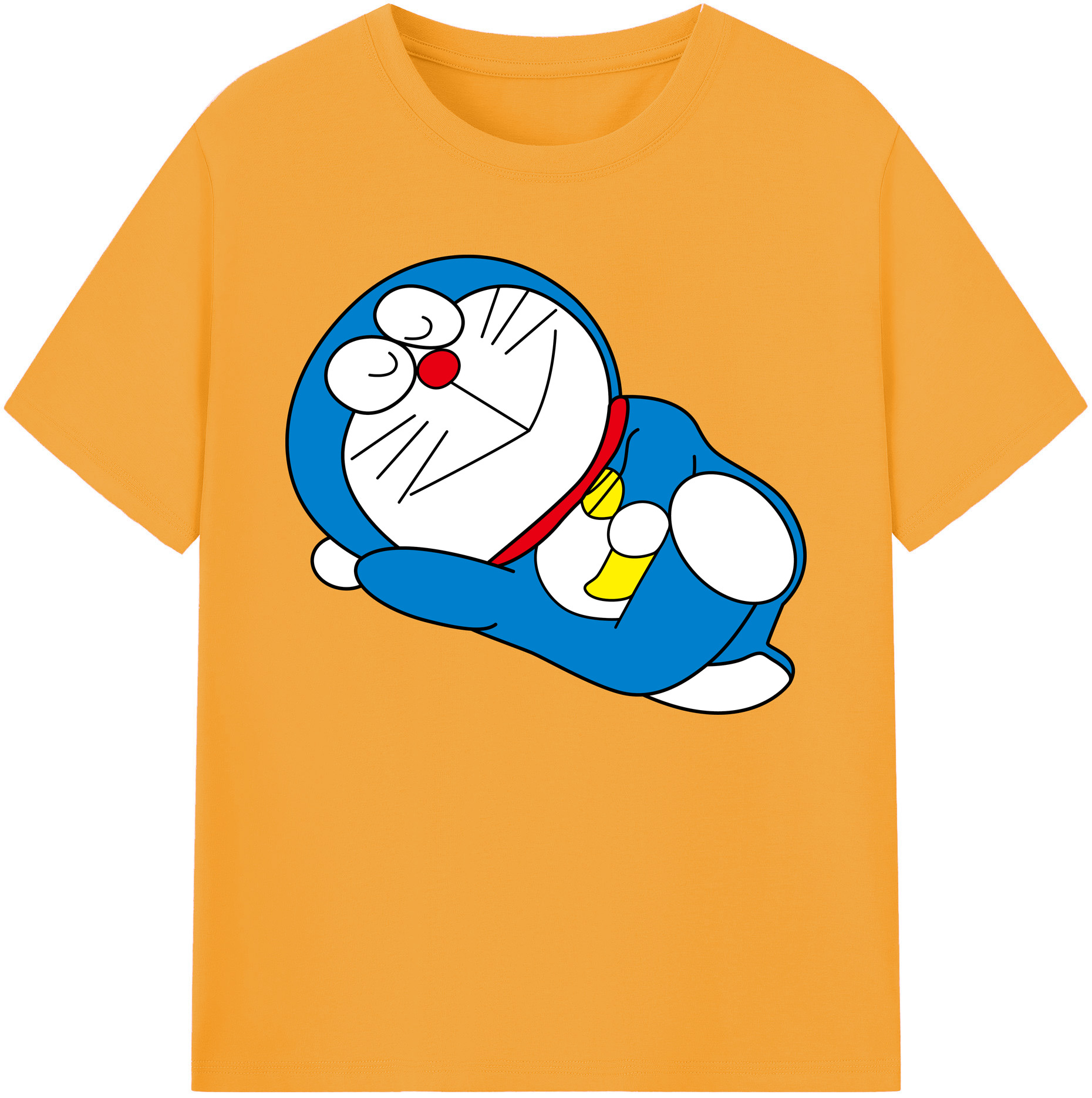 （画像用） ドラえもん Doraemon 綿100％ メンズ半袖Tシャツ｜肌触りやわらか＆通気性