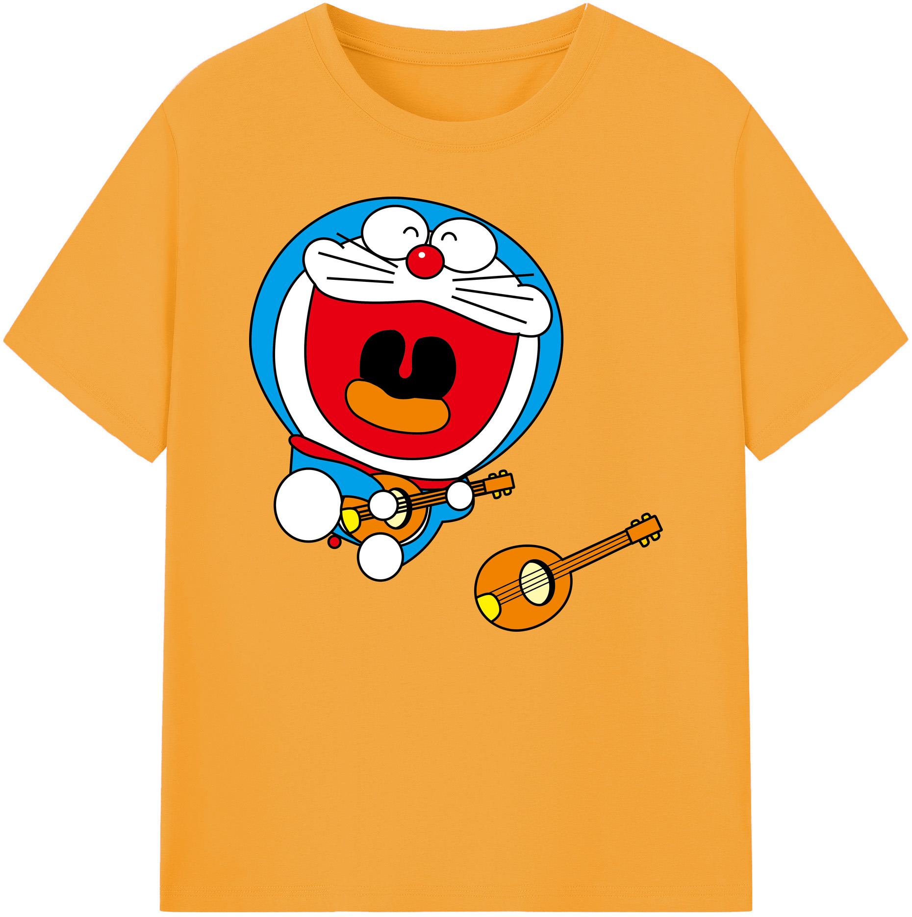 （画像用） ドラえもん Doraemon 綿100％ メンズ半袖Tシャツ｜肌触りやわらか＆通気性