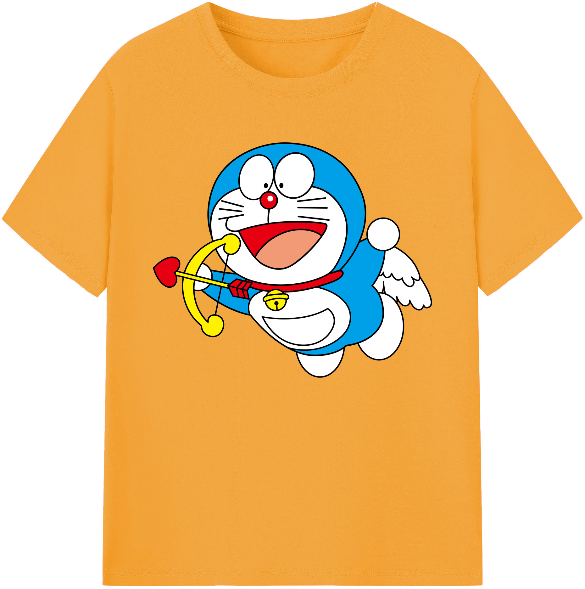 （画像用） ドラえもん Doraemon 綿100％ メンズ半袖Tシャツ｜肌触りやわらか＆通気性