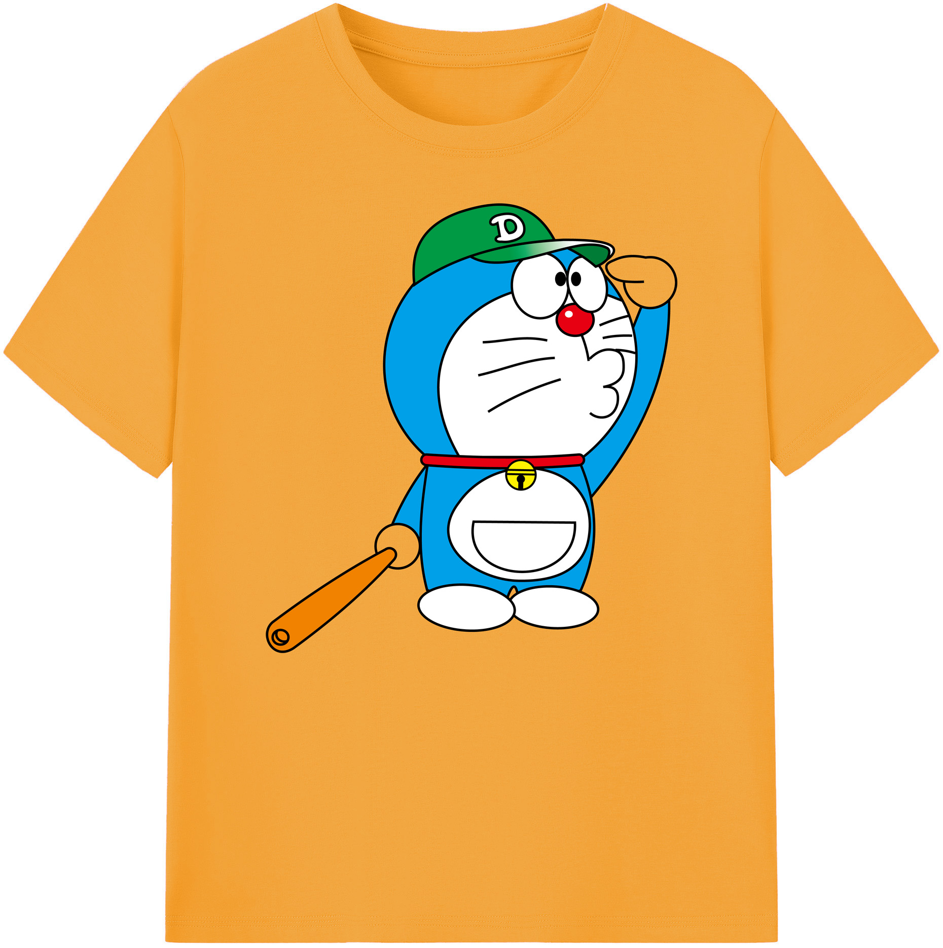 （画像用） ドラえもん Doraemon 綿100％ メンズ半袖Tシャツ｜肌触りやわらか＆通気性