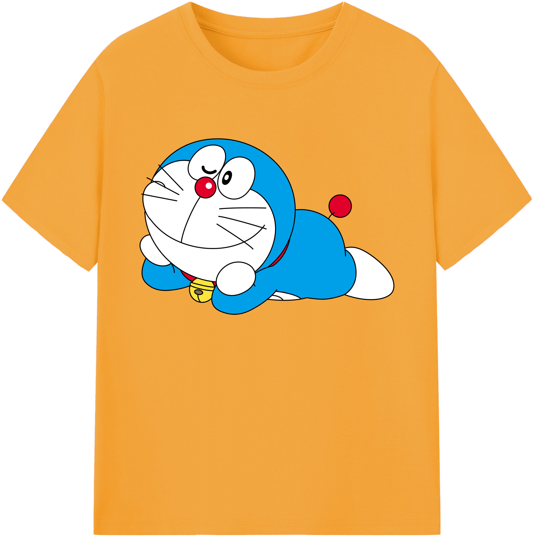 （画像用） ドラえもん Doraemon 綿100％ メンズ半袖Tシャツ｜肌触りやわらか＆通気性