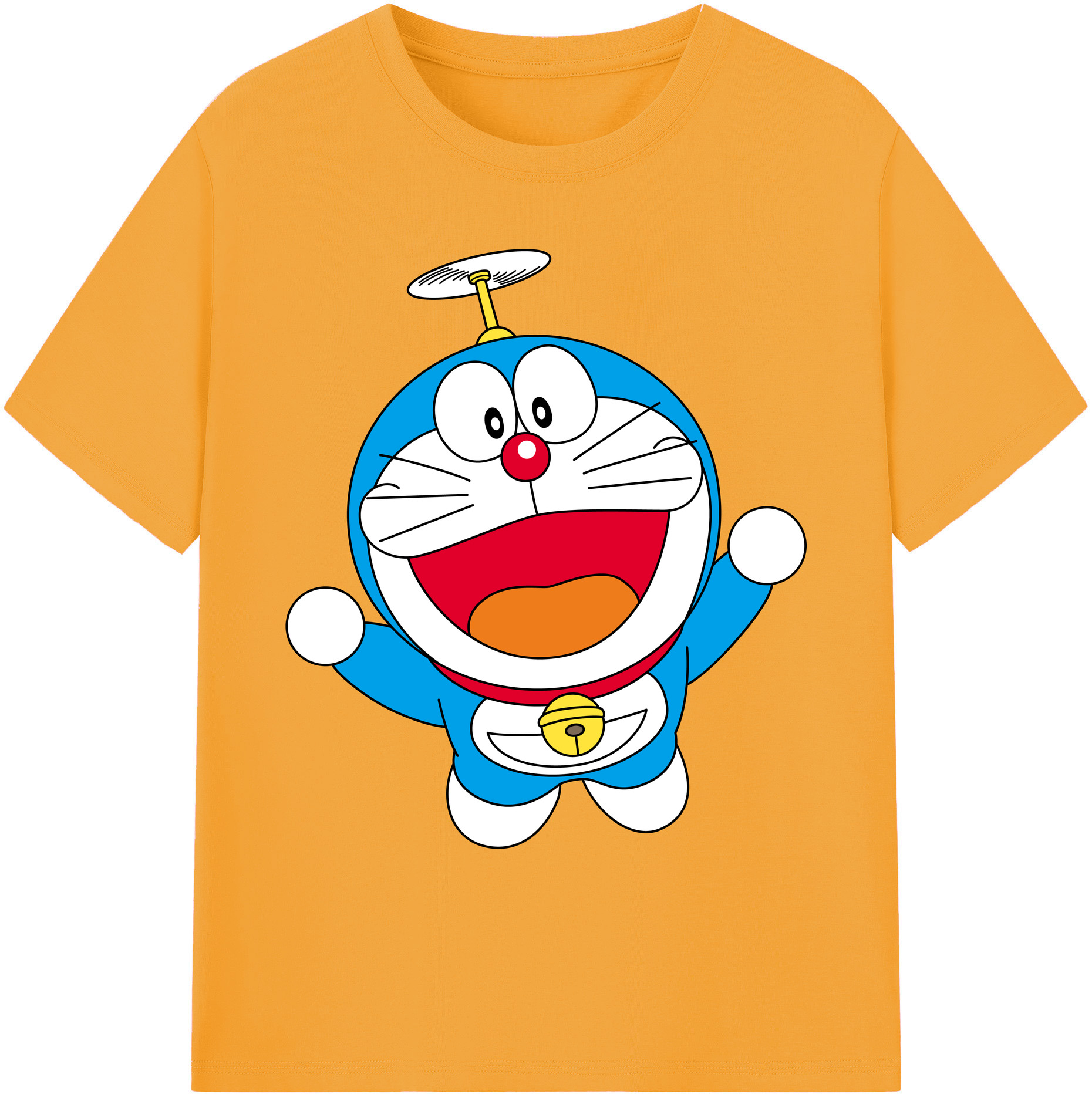 （画像用） ドラえもん Doraemon 綿100％ メンズ半袖Tシャツ｜肌触りやわらか＆通気性
