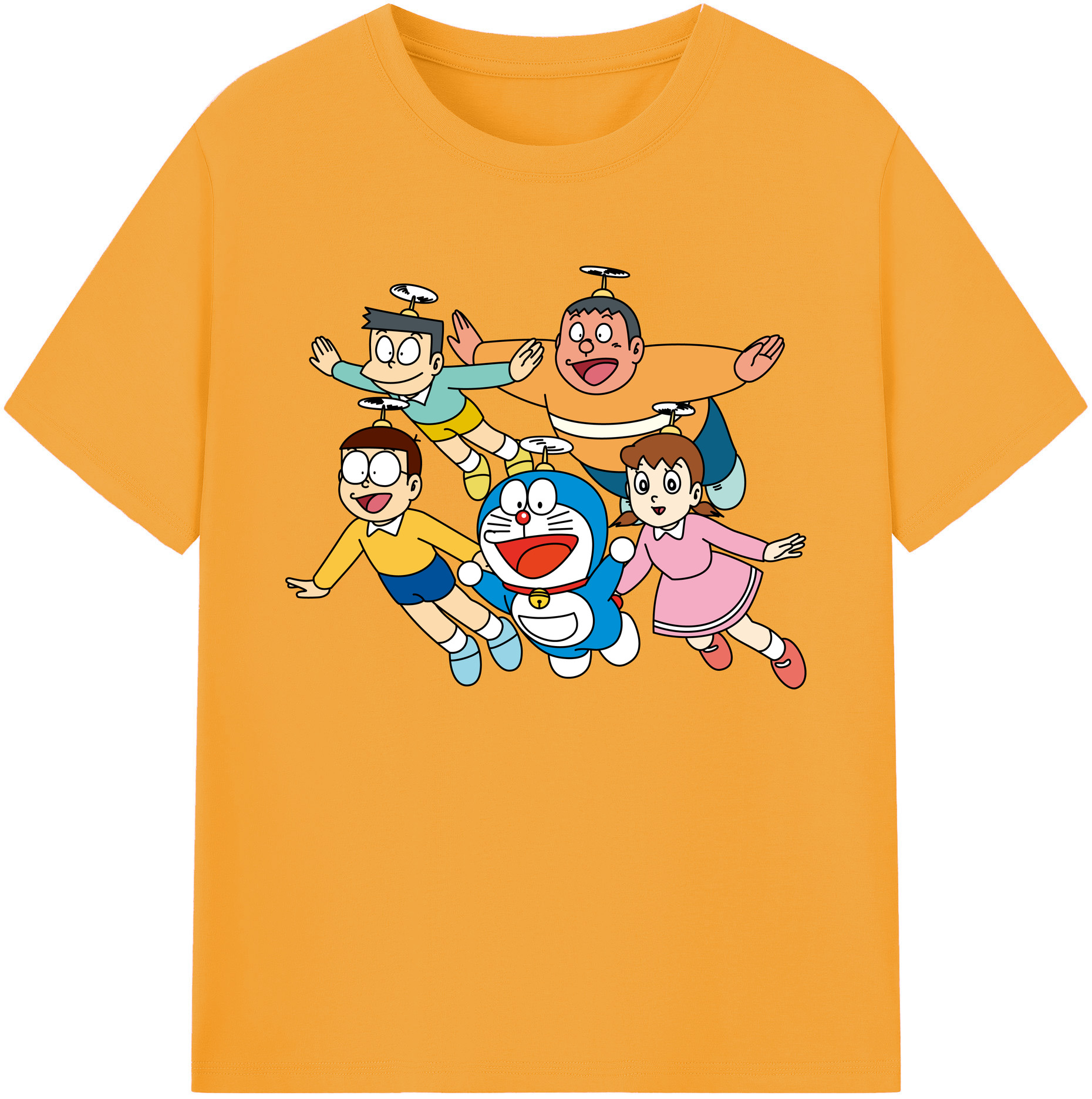 （画像用） ドラえもん 骨川 スネ夫 Doraemon Honekawa Suneo 綿100％ メンズ半袖Tシャツ｜肌触りやわらか＆通気性