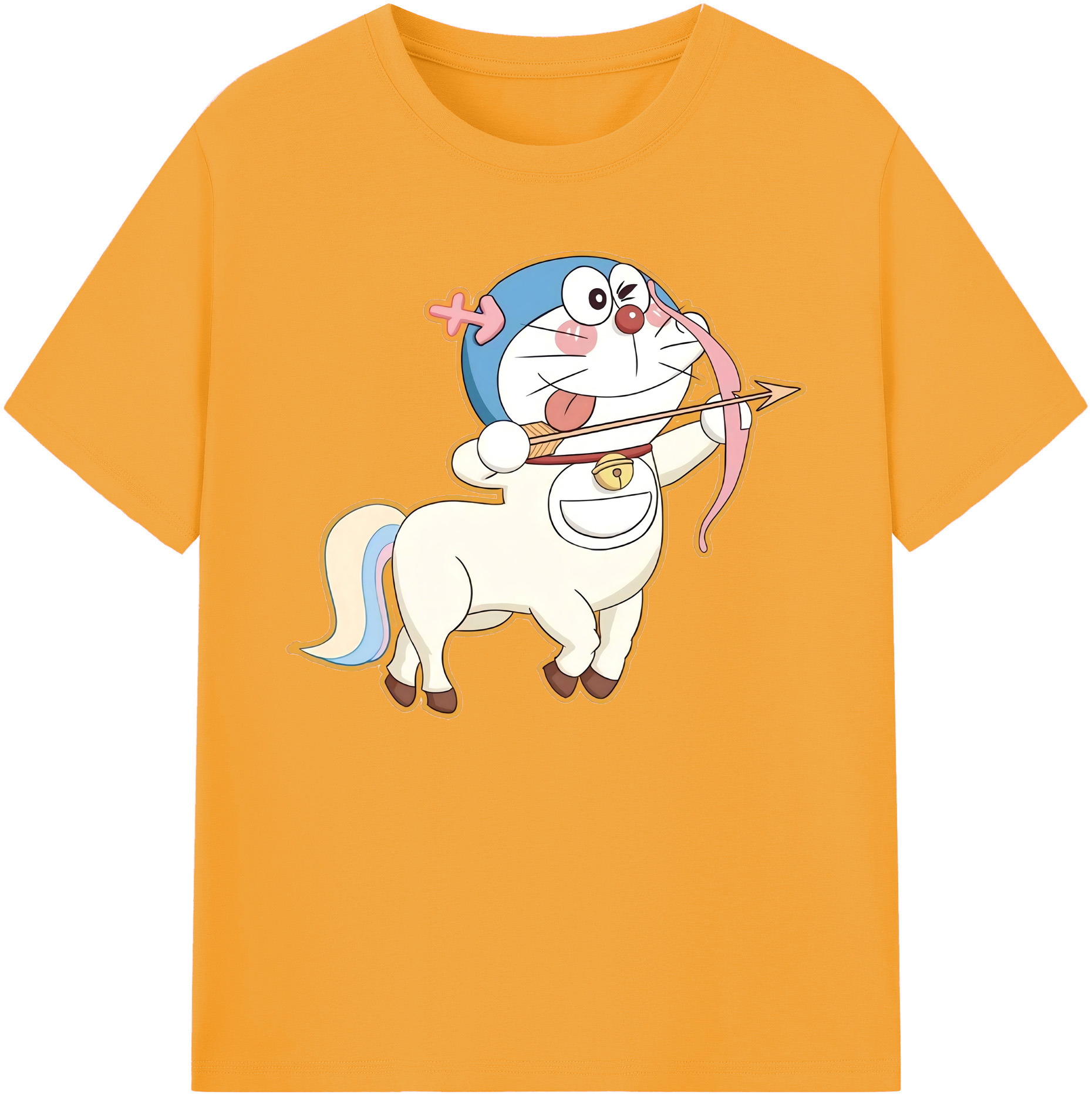（画像用） ドラえもん Doraemon 綿100％ メンズ半袖Tシャツ｜肌触りやわらか＆通気性