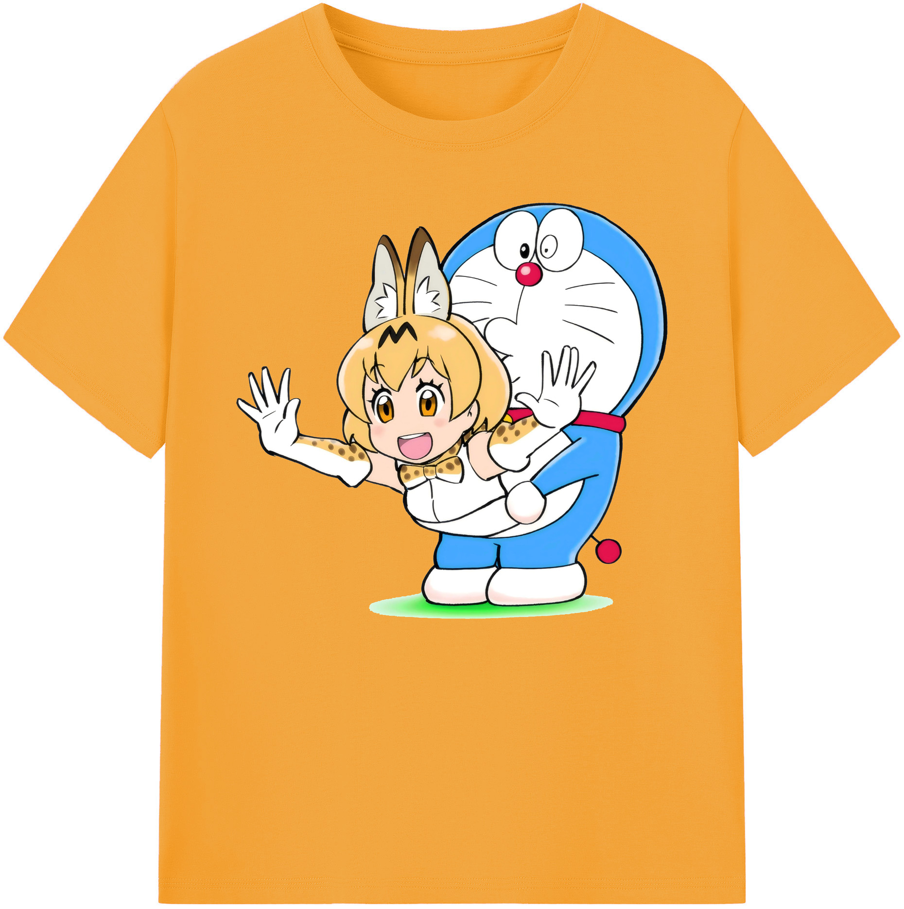 （画像用） ドラえもん Doraemon 綿100％ メンズ半袖Tシャツ｜肌触りやわらか＆通気性
