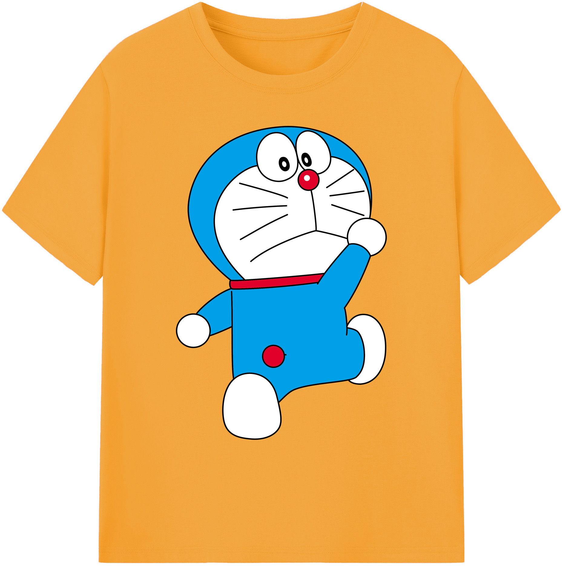 （画像用） ドラえもん Doraemon 綿100％ メンズ半袖Tシャツ｜肌触りやわらか＆通気性