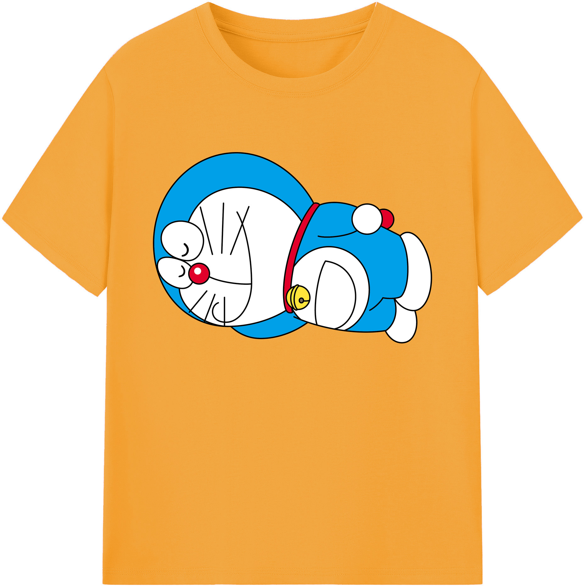 （画像用） ドラえもん Doraemon 綿100％ メンズ半袖Tシャツ｜肌触りやわらか＆通気性