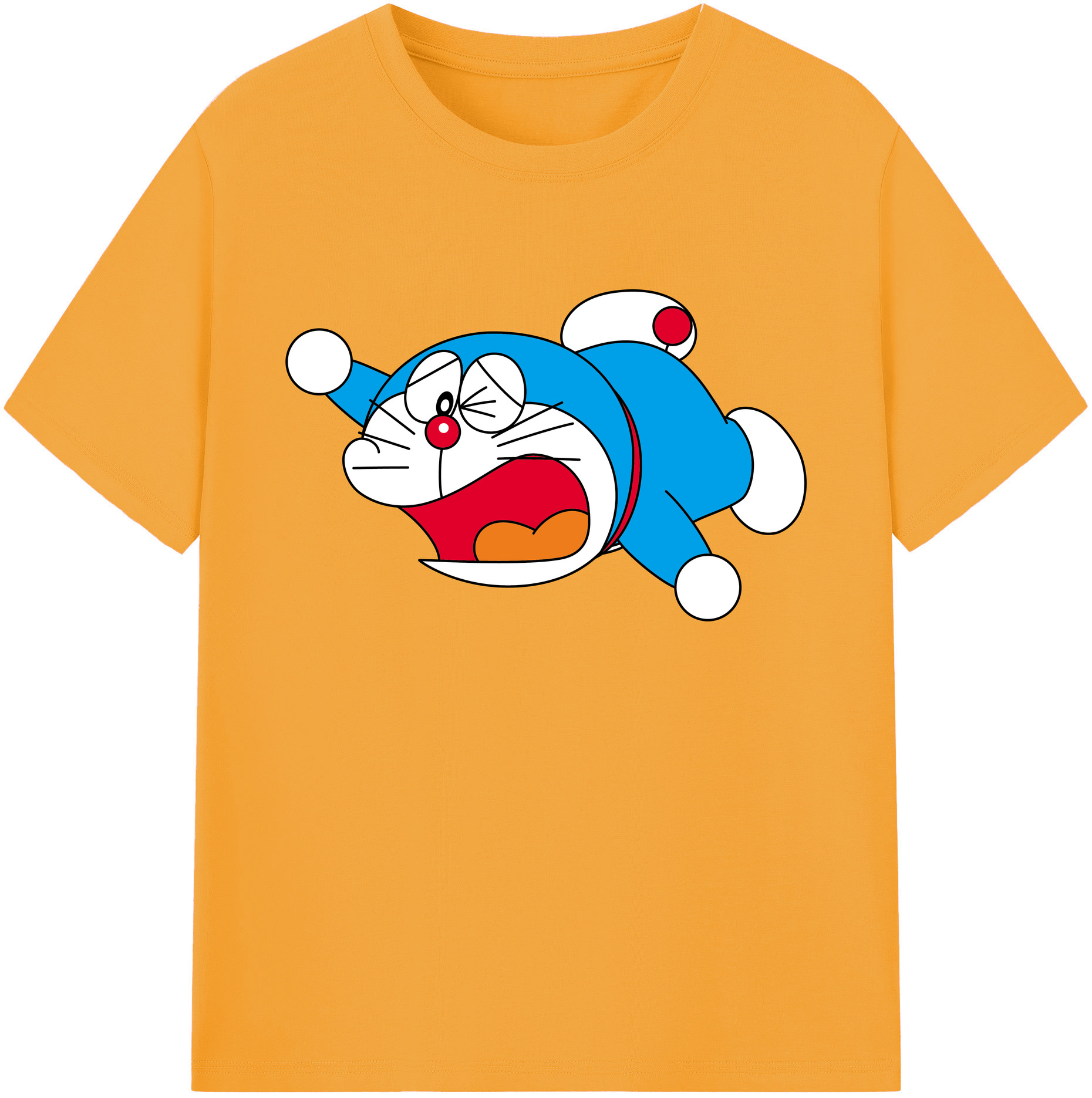 （画像用） ドラえもん Doraemon 綿100％ メンズ半袖Tシャツ｜肌触りやわらか＆通気性
