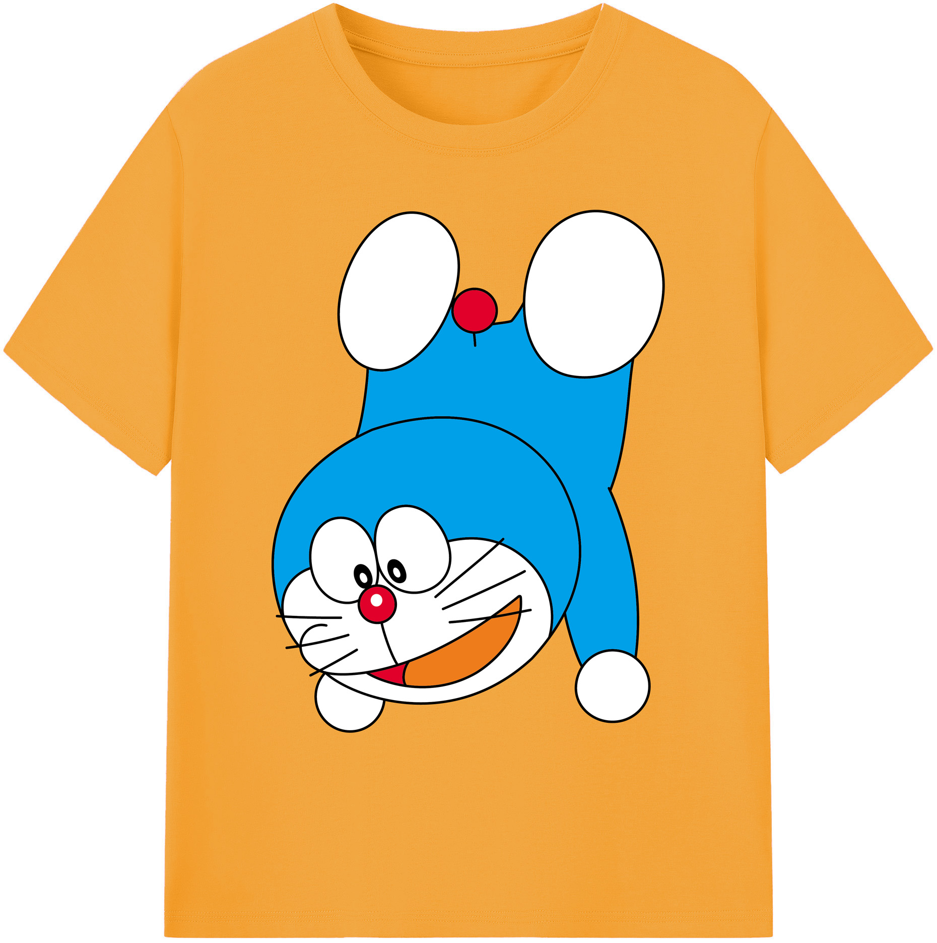 （画像用） ドラえもん Doraemon 綿100％ メンズ半袖Tシャツ｜肌触りやわらか＆通気性