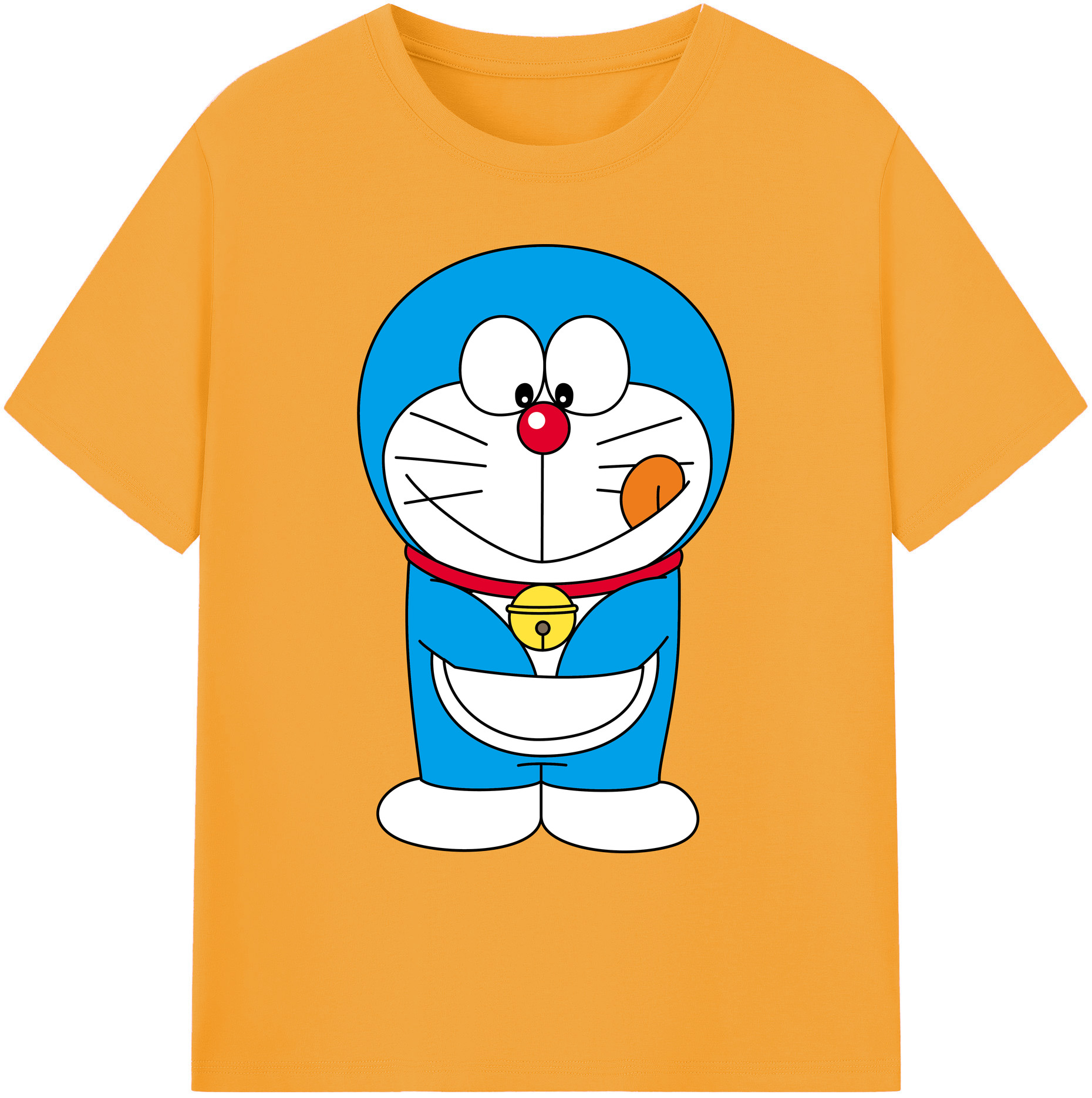 （画像用） ドラえもん Doraemon 綿100％ メンズ半袖Tシャツ｜肌触りやわらか＆通気性
