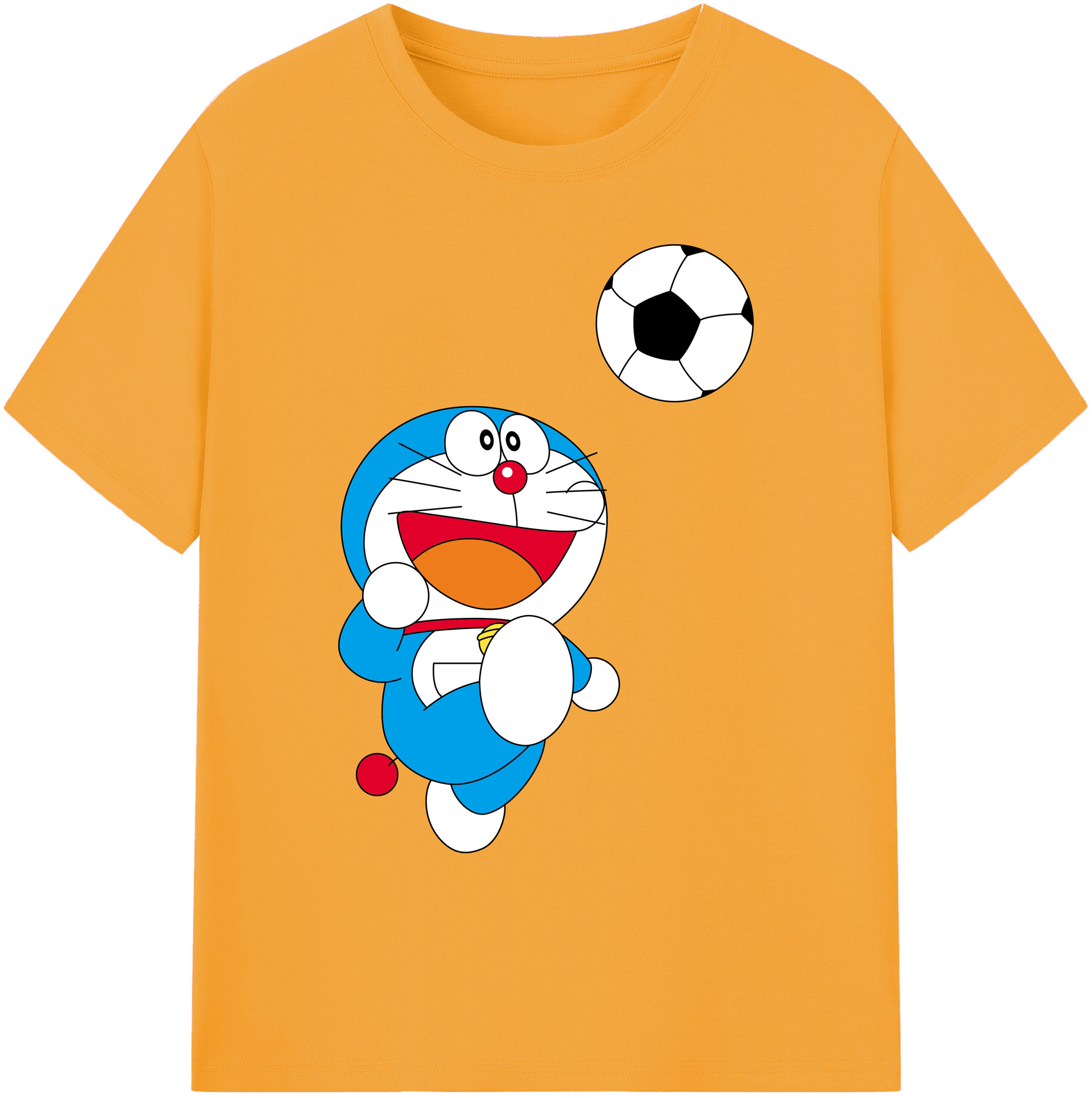 （画像用） ドラえもん Doraemon 綿100％ メンズ半袖Tシャツ｜肌触りやわらか＆通気性