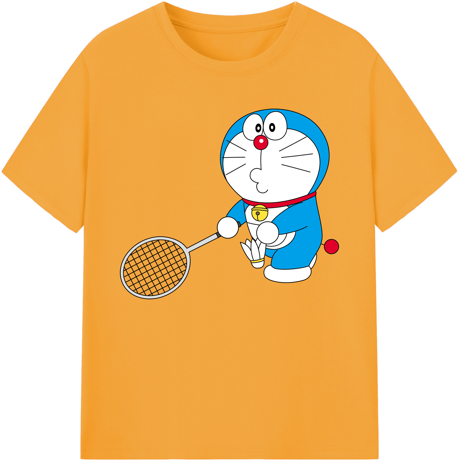 （画像用） ドラえもん Doraemon 綿100％ メンズ半袖Tシャツ｜肌触りやわらか＆通気性
