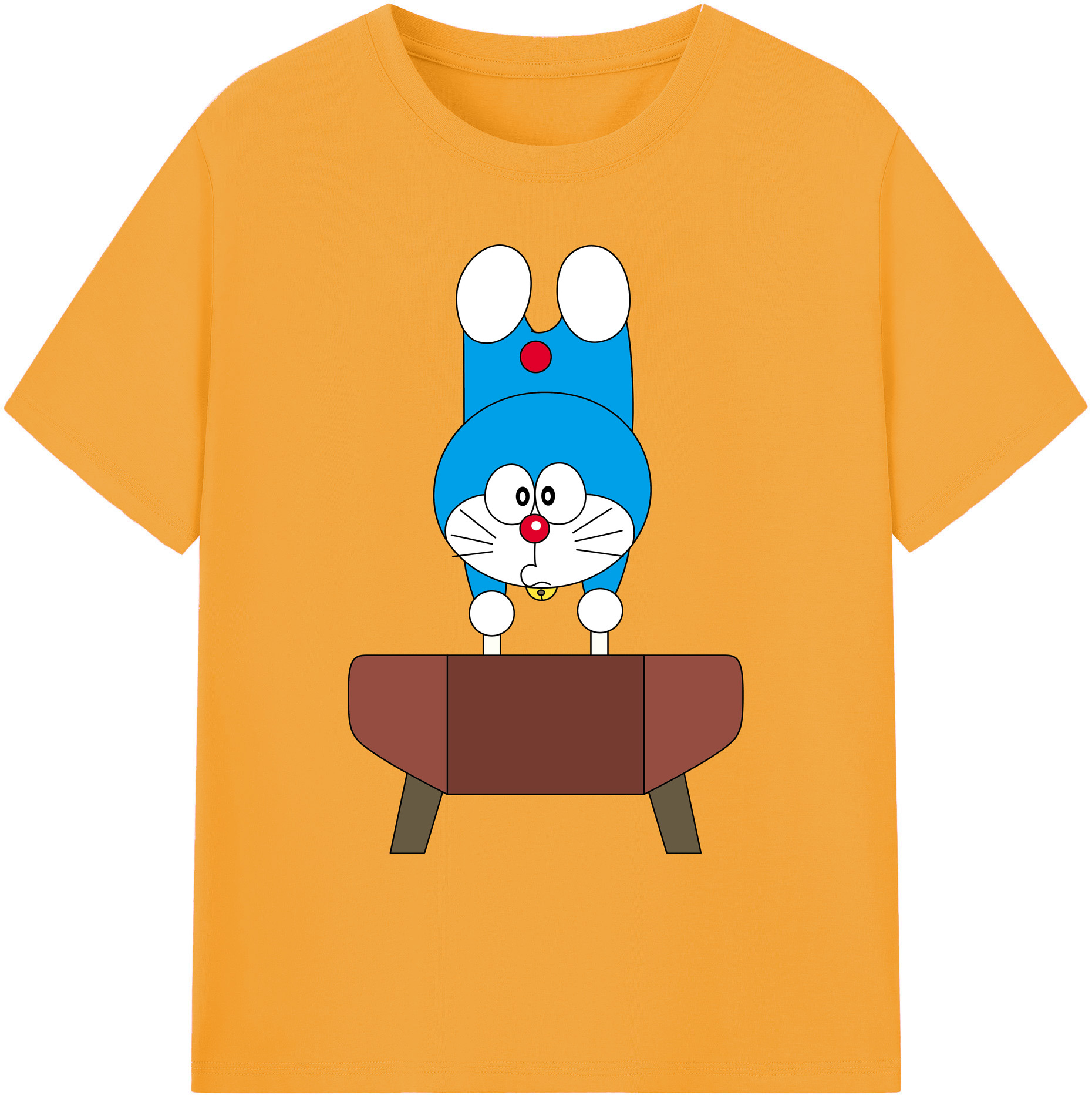 （画像用） ドラえもん Doraemon 綿100％ メンズ半袖Tシャツ｜肌触りやわらか＆通気性