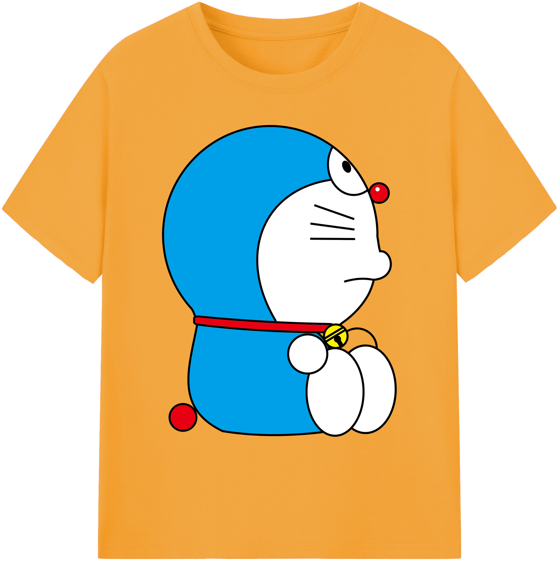 （画像用） ドラえもん Doraemon 綿100％ メンズ半袖Tシャツ｜肌触りやわらか＆通気性